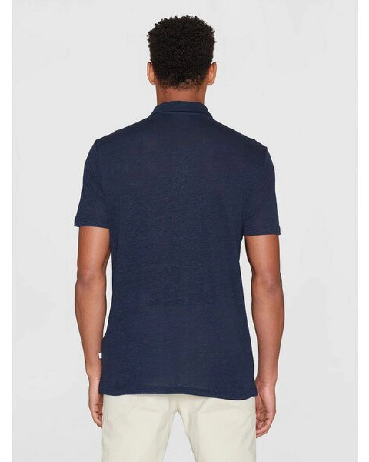 KnowledgeCotton Apparel Poloshirt Regular aus Bio-Leinen – Ansicht 4