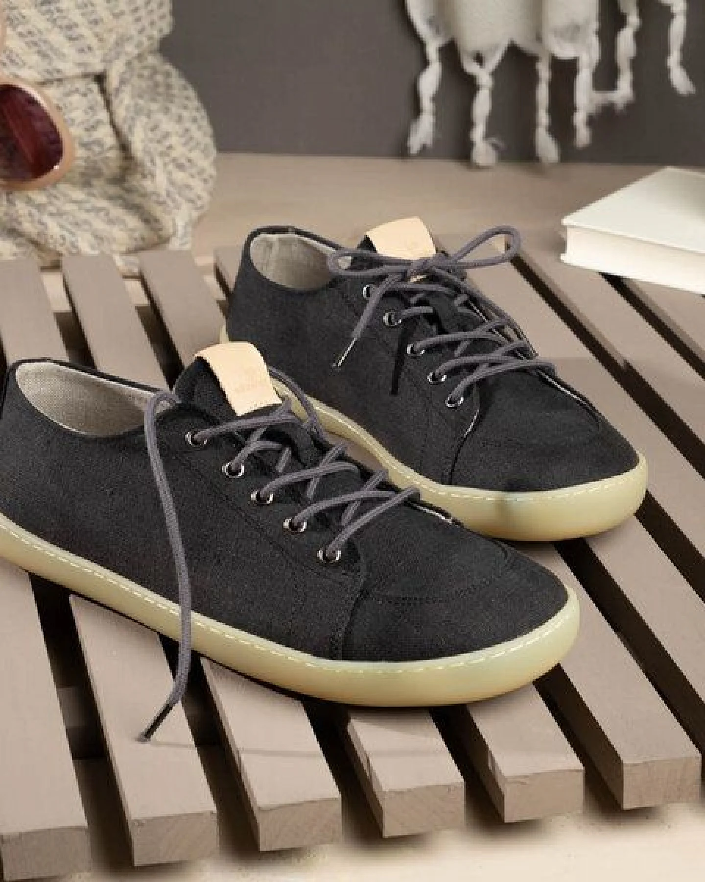 nahtur-design Barfuß-Sneaker Sommer aus Bioleinen – Ansicht 3
