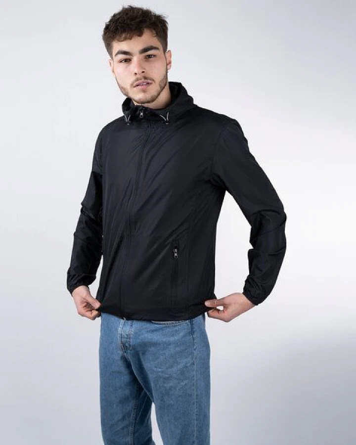 GARY MASH Herren-Windjacke Schwarz