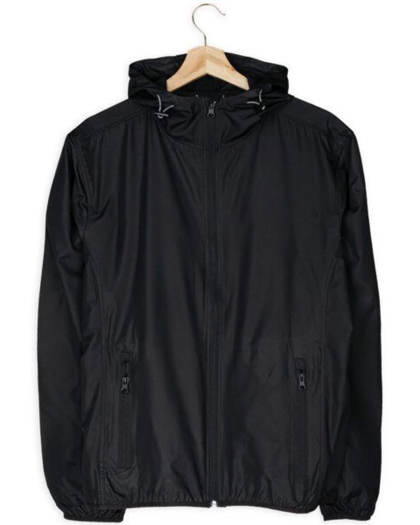 GARY MASH Herren-Windjacke Schwarz – Ansicht 2