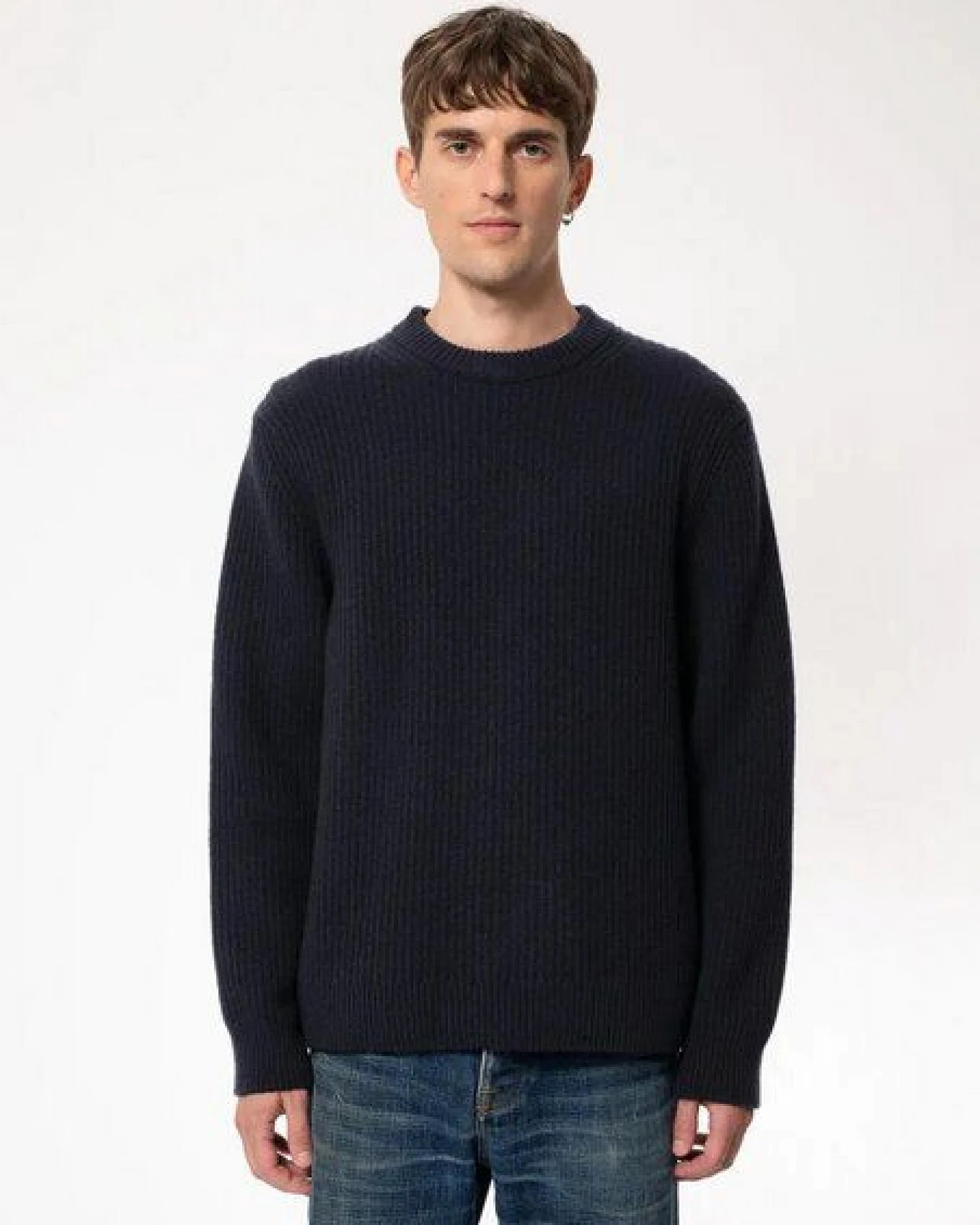 Nudie Jeans Woll-Strickpullover August – Ansicht 3