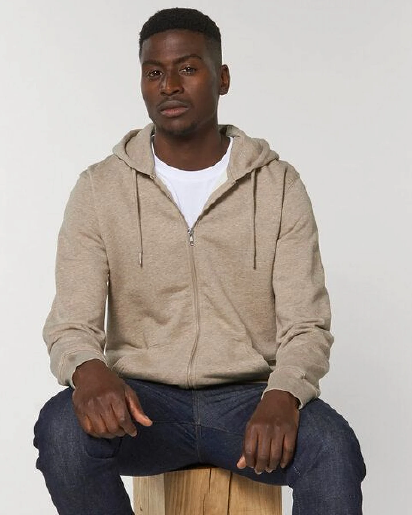 GARY MASH Zipjacke mit Kapuze, Unisex aus Biobaumwolle – Ansicht 3