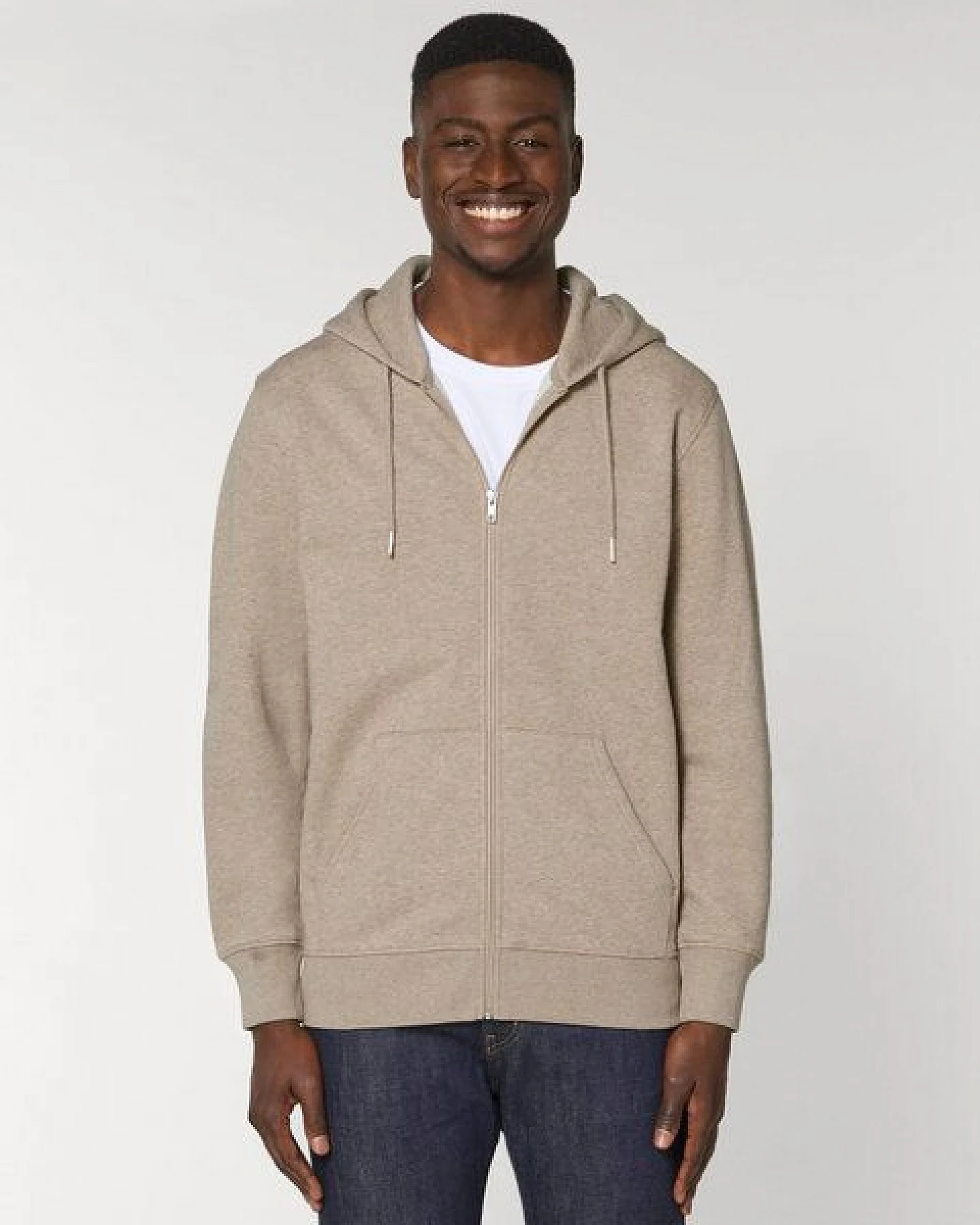 GARY MASH Zipjacke mit Kapuze, Unisex aus Biobaumwolle – Ansicht 4