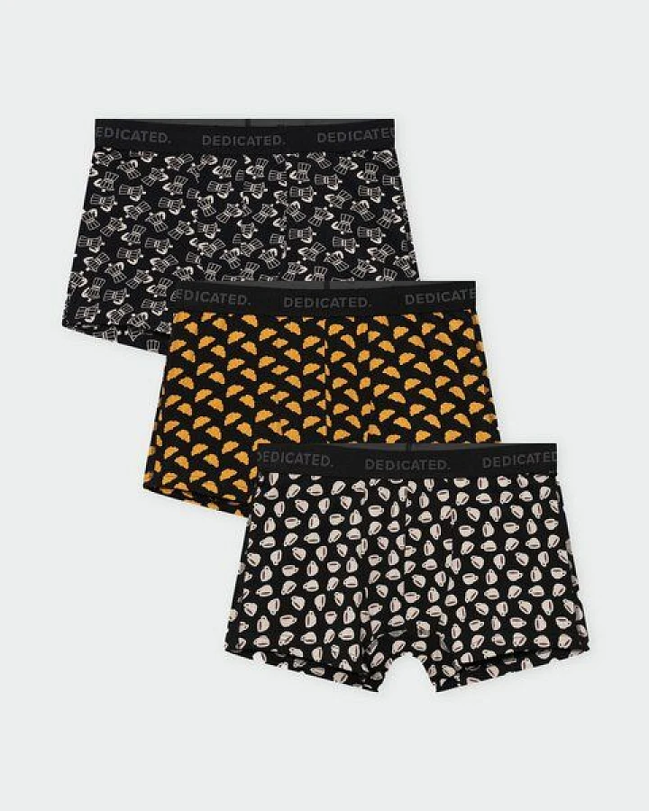 DEDICATED Herren Boxershorts Kalix Good Morning 3er-Pack