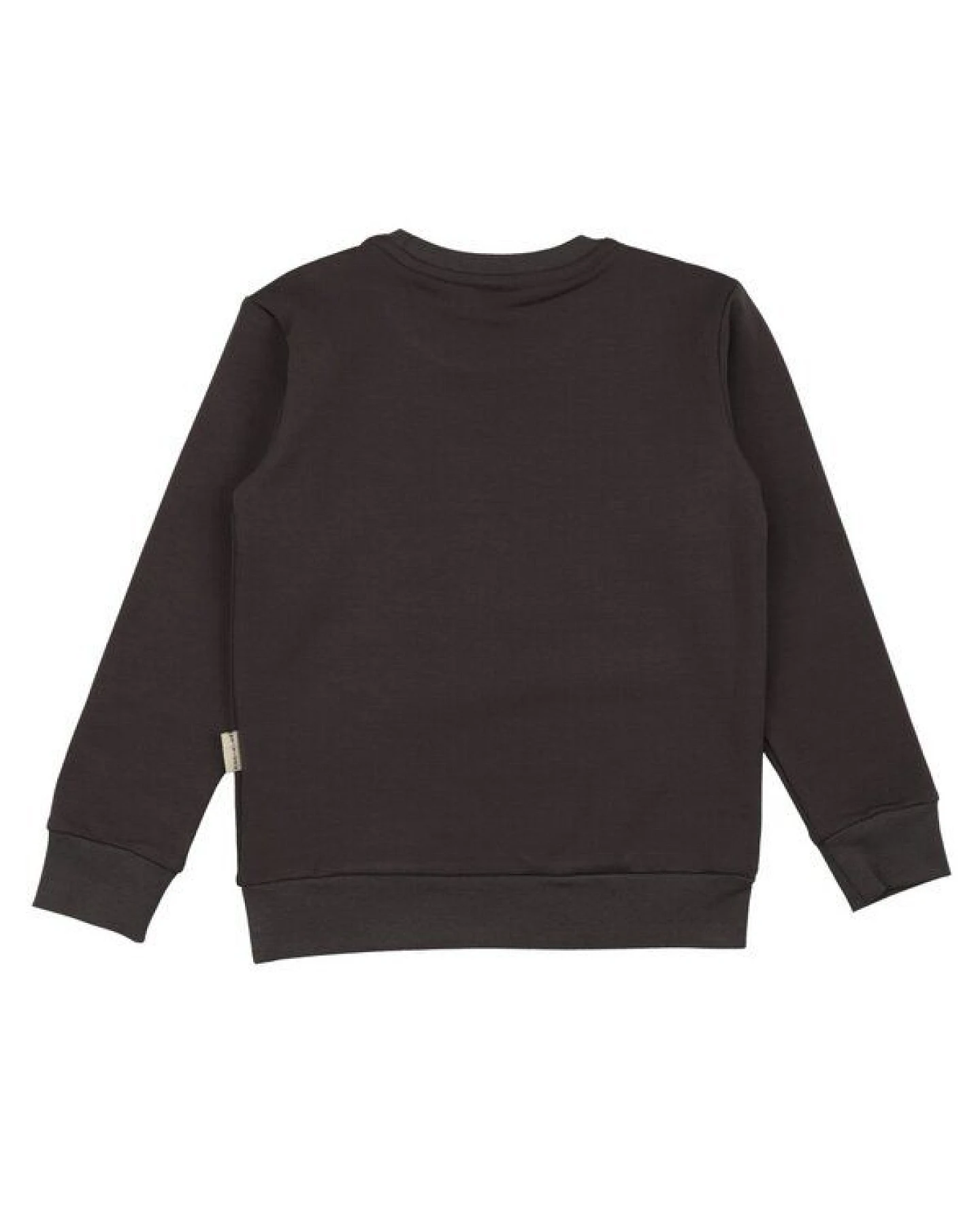 Kleinkinder Sweatshirt Anthrazit aus Baumwolle mit Elasthan – kuschelweicher Walkiddy Pullover für Alltag, Kita, Freizeit, Lagenlook & kühle Tage, Kinderkleidung – Ansicht 4