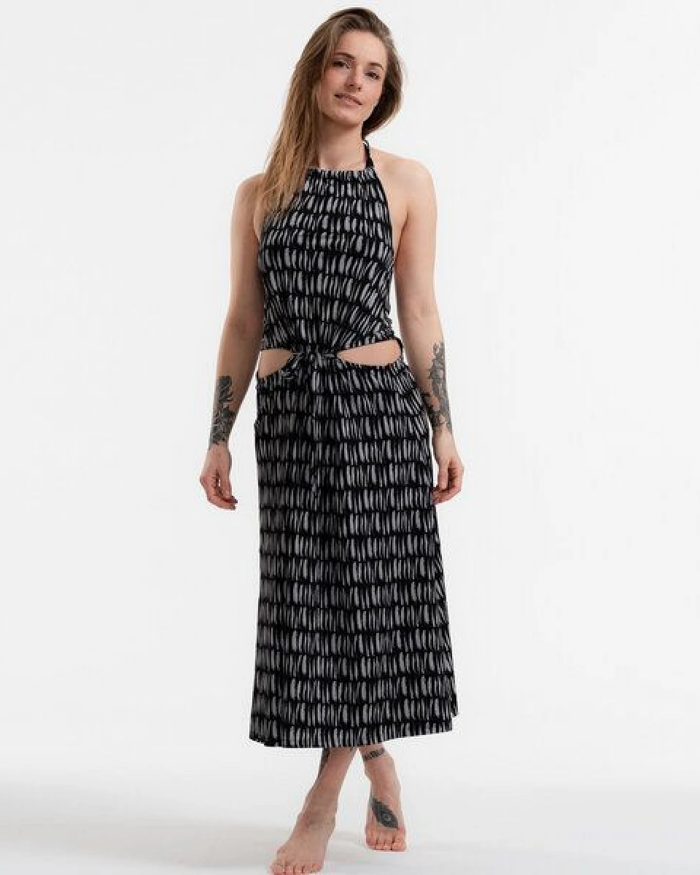 GARY MASH Midikleid Letitia Strokes aus Biobaumwolle – Ansicht 2