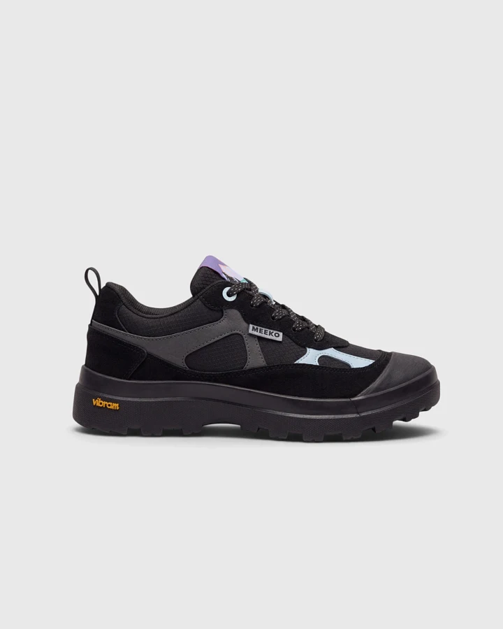MEEKO Herren vegan Sneakers Nanuk Dunkelschwarz