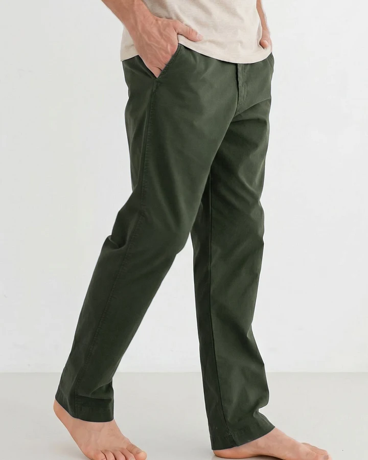 TWOTHIRDS Herren vegan Hose Venetiko Dunkelmoos