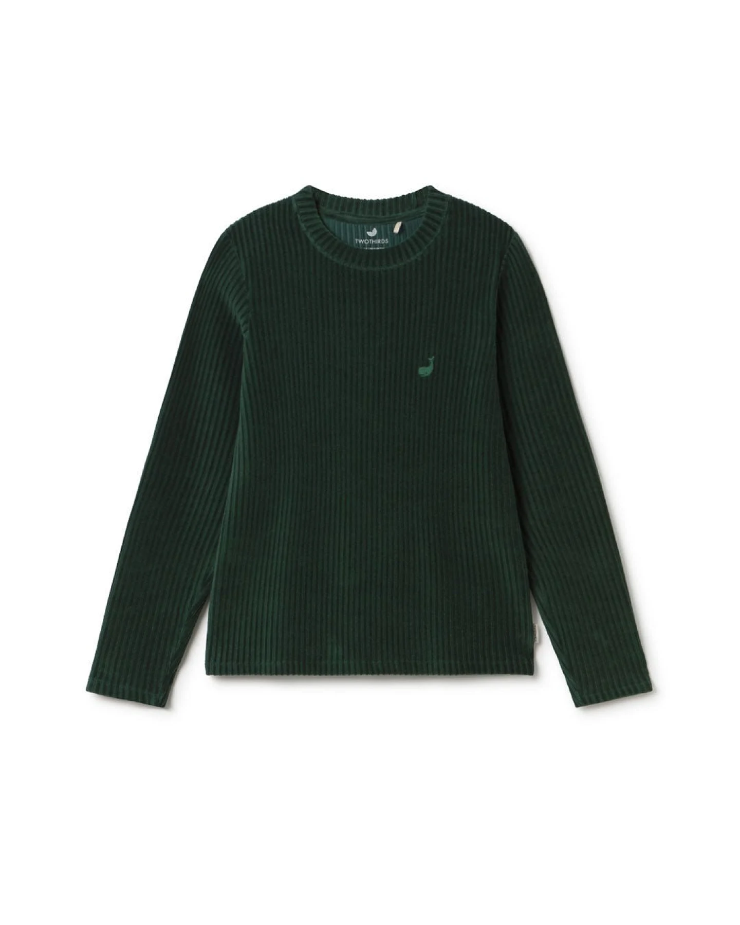 TWOTHIRDS Damen vegan Top Eparses Dunkelgrün – Ansicht 2