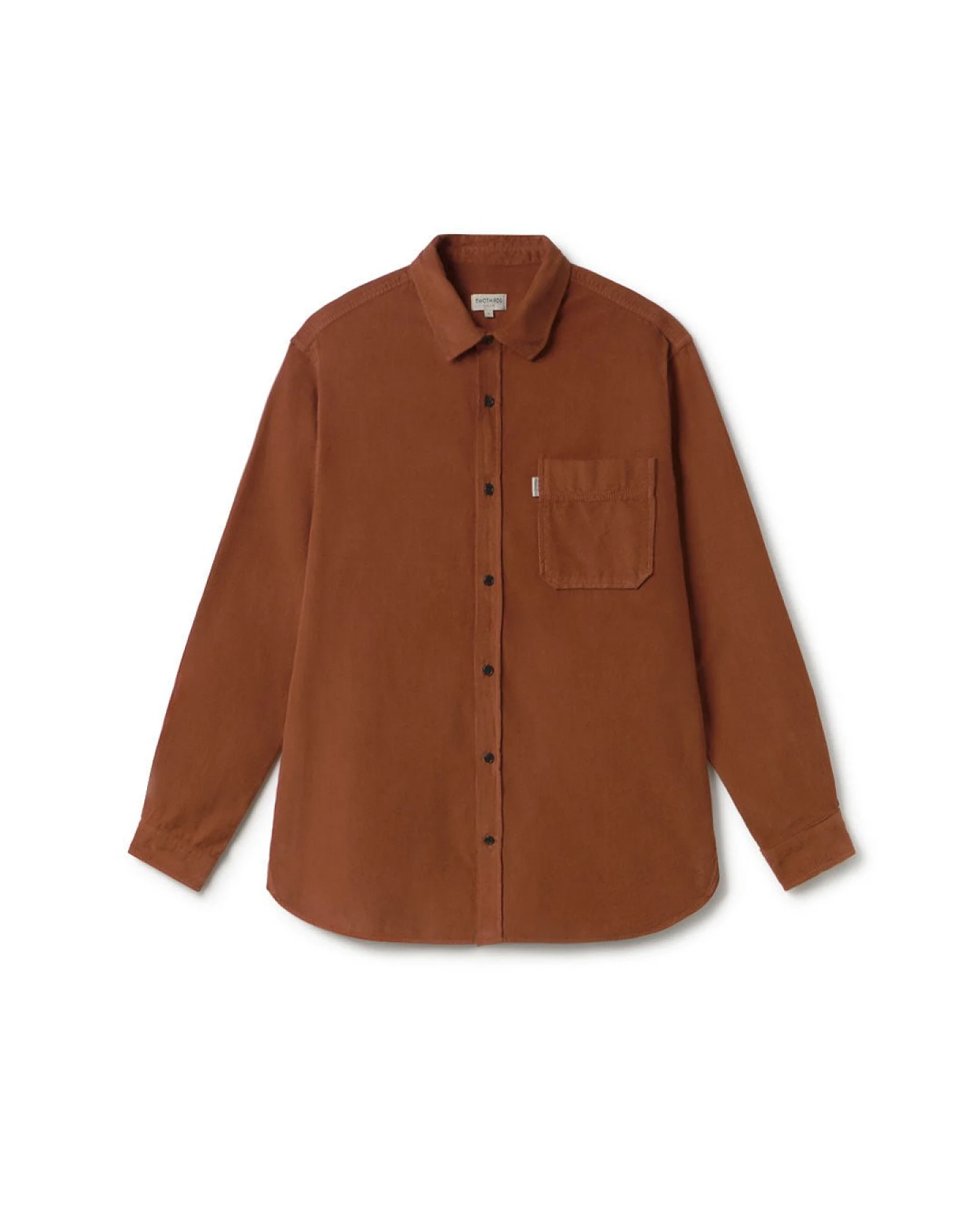 TWOTHIRDS Herren vegan Hemd Holdoya Toffebraun – Ansicht 2