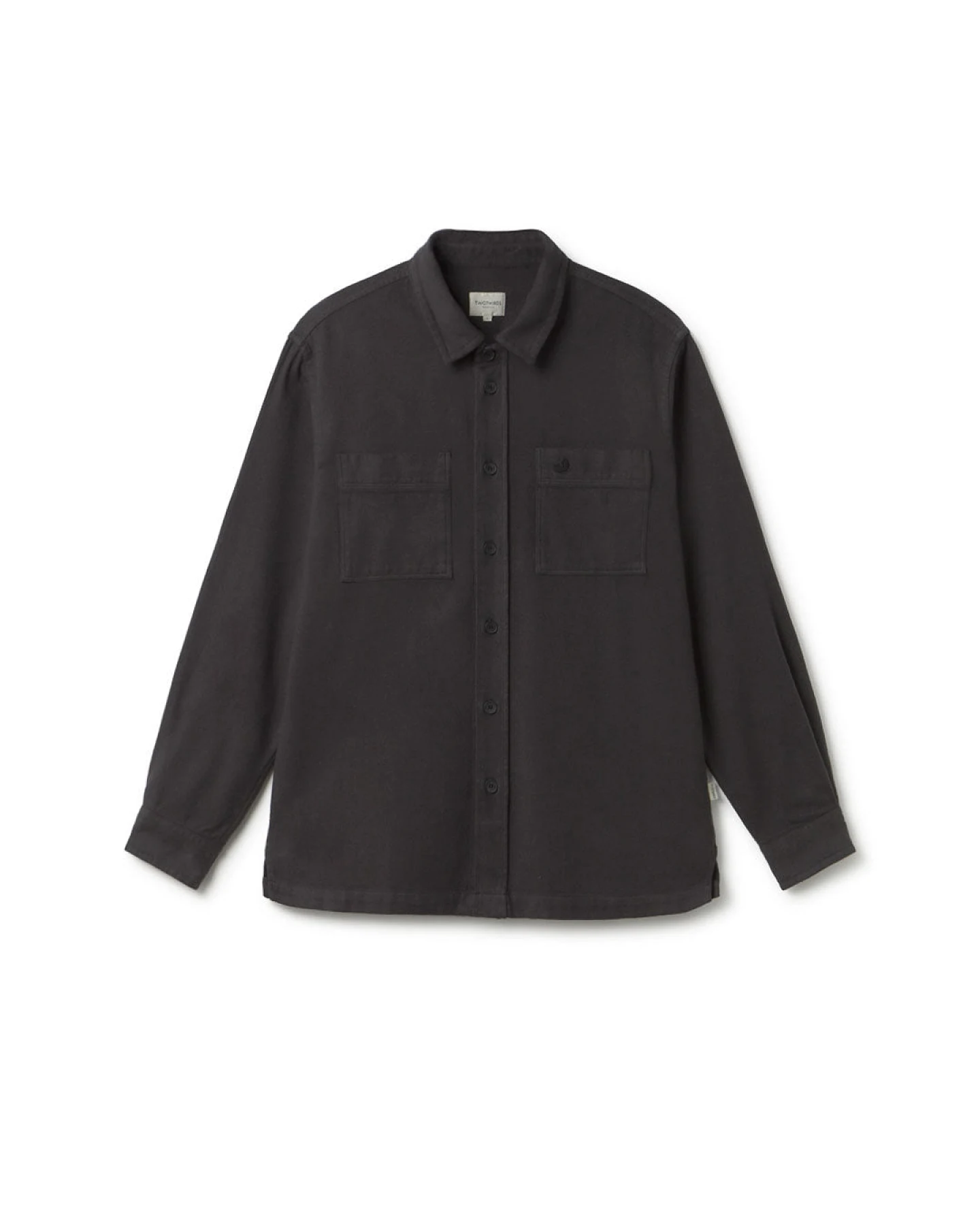 TWOTHIRDS Herren vegan Hemd Taylor Dark Sand – Ansicht 2
