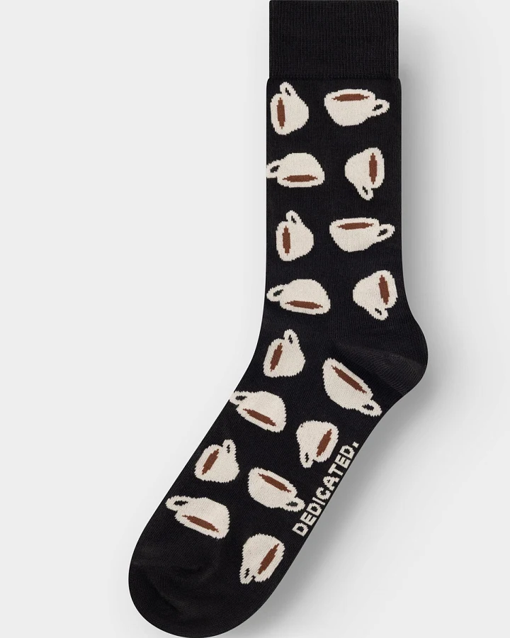 Socken Sigtuna Coffee Cups Schwarz