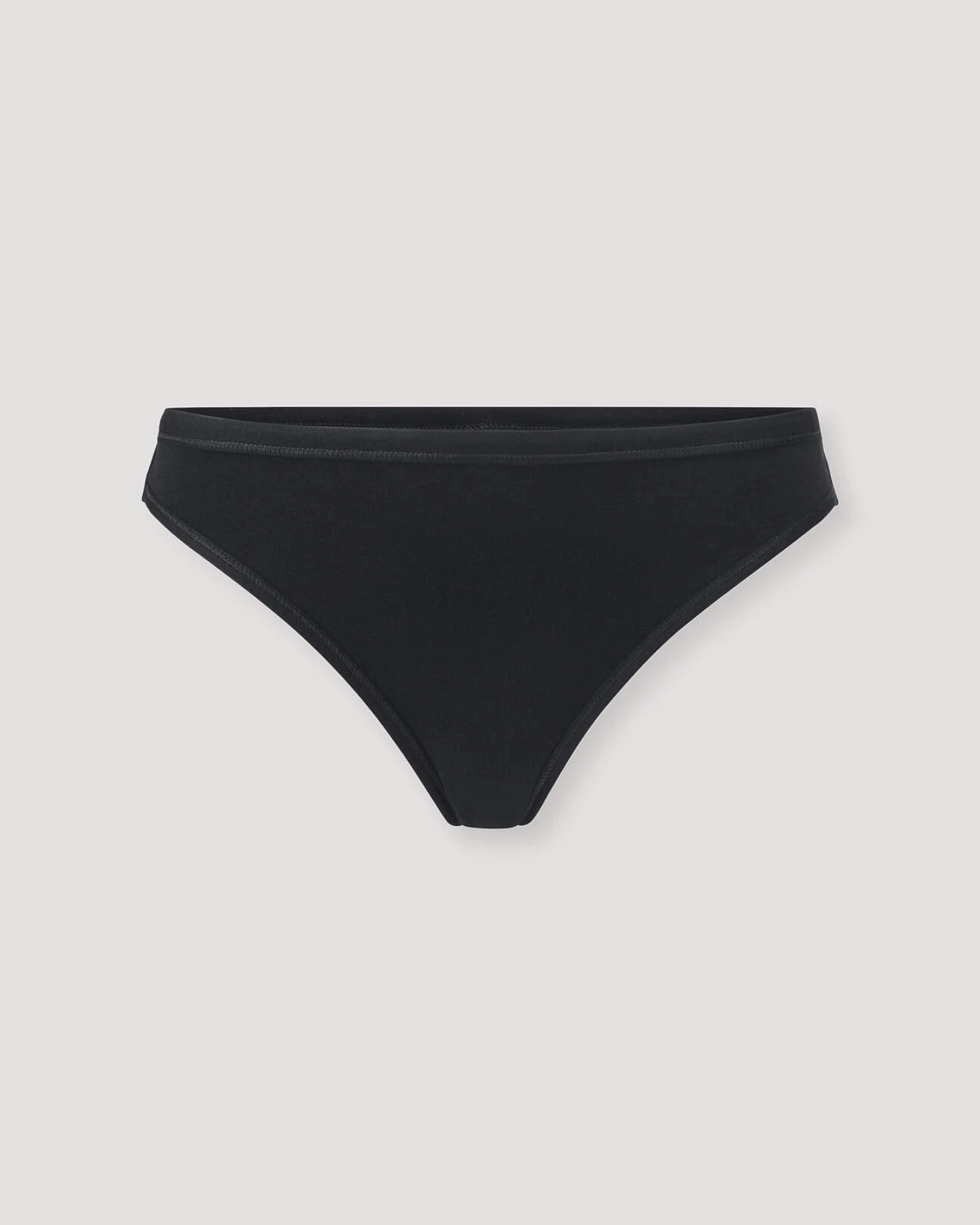 hessnatur Damen Brazil Regular Cut PURE BALANCE aus Bio-Baumwolle und TENCEL™ Modal - schwarz - Größe 46 – Ansicht 3