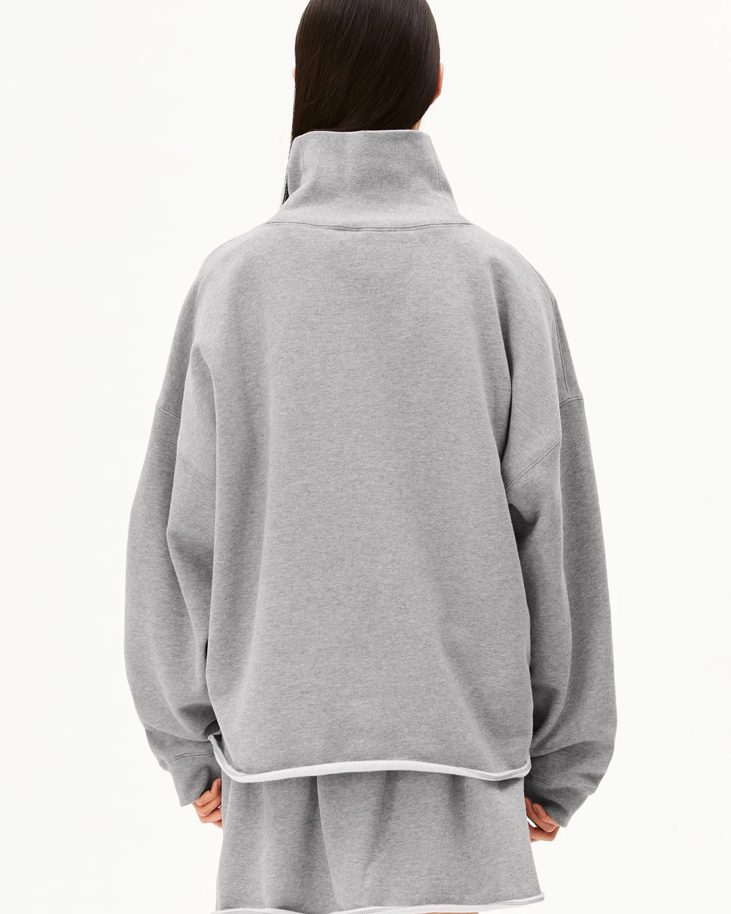 ARMEDANGELS Sweatshirt ICONIC OPEN EDGE FUNNELNECK – Ansicht 3