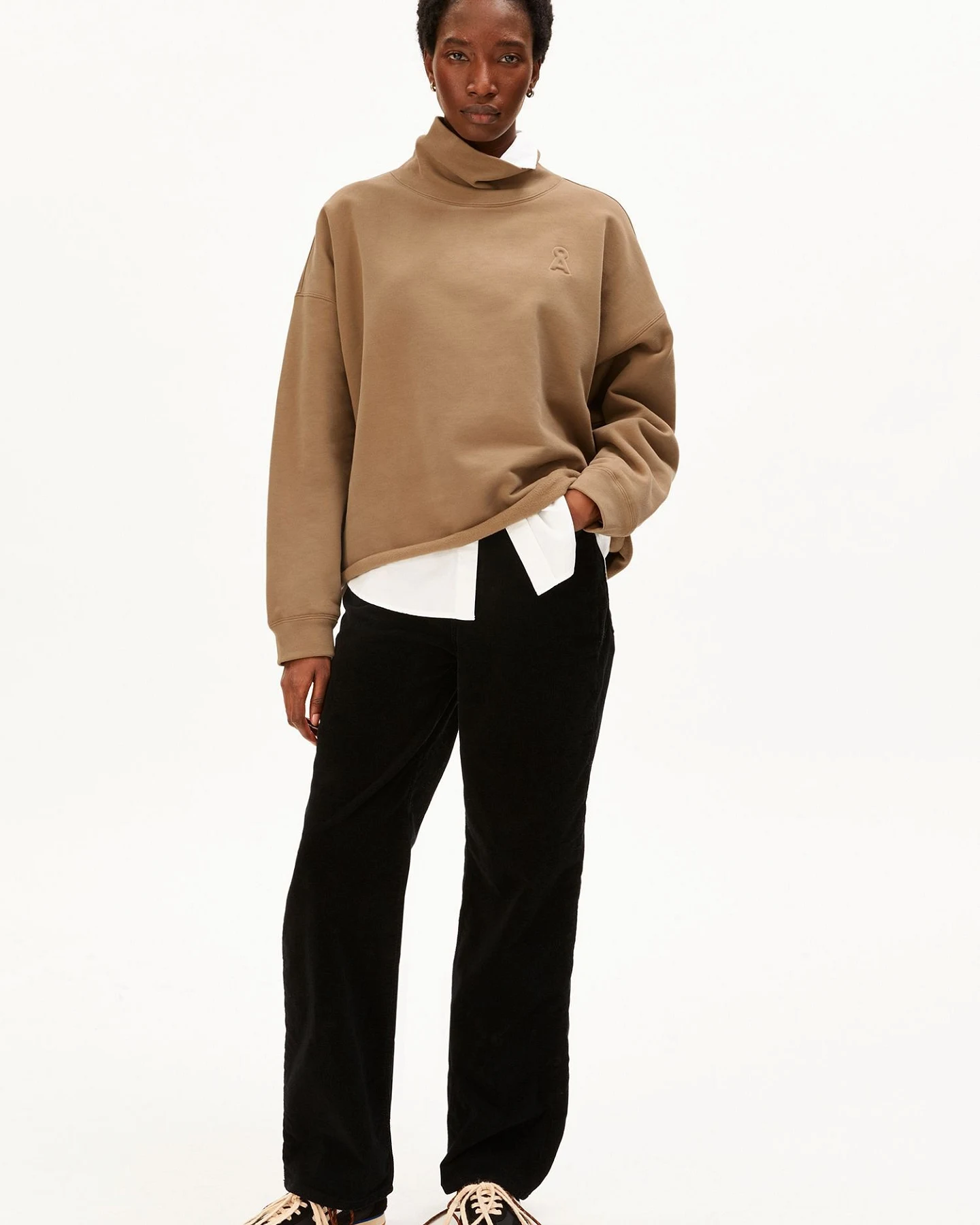 ARMEDANGELS Sweatshirt ICONIC OPEN EDGE FUNNELNECK – Ansicht 5