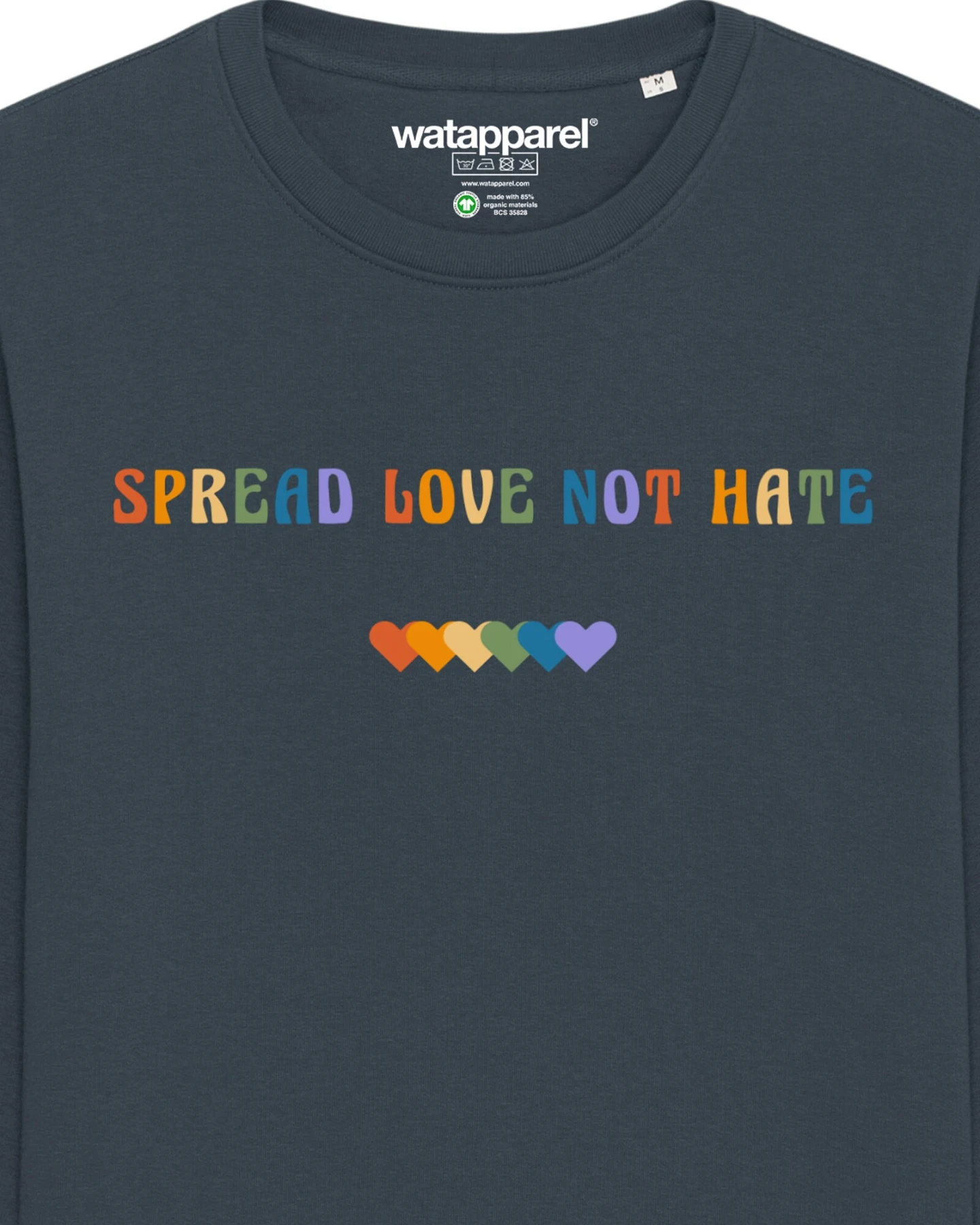 Watapparel Sweatshirt Spread Love not Hate – Ansicht 3