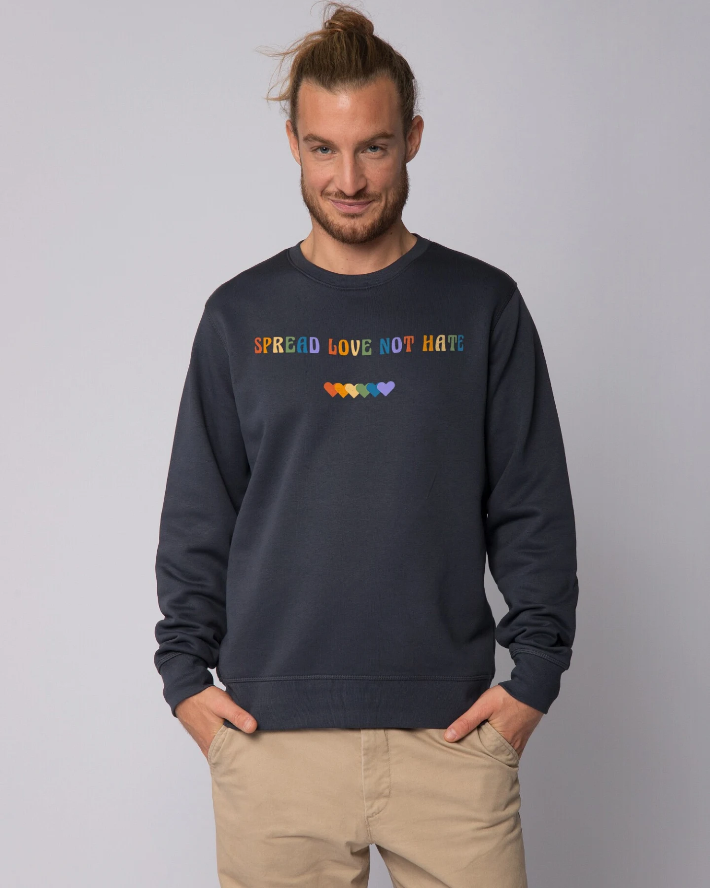 Watapparel Sweatshirt Spread Love not Hate – Ansicht 2