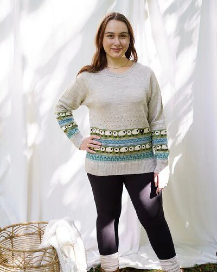 Haus of Namaste Fair-Isle-Pullover aus 100 % Lammwolle