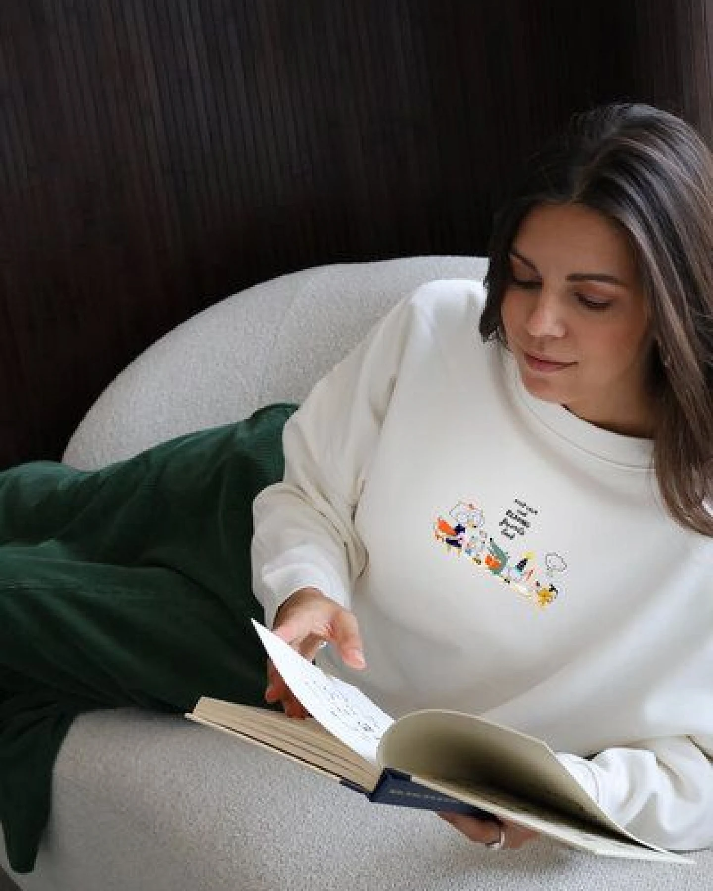 Kultgut Artdesign- Kuscheliger Sweatpullover / Keep Calm – Ansicht 3