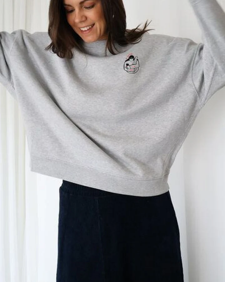 Kultgut Artdesign- Kuscheliger Sweatpullover / Une Baguette