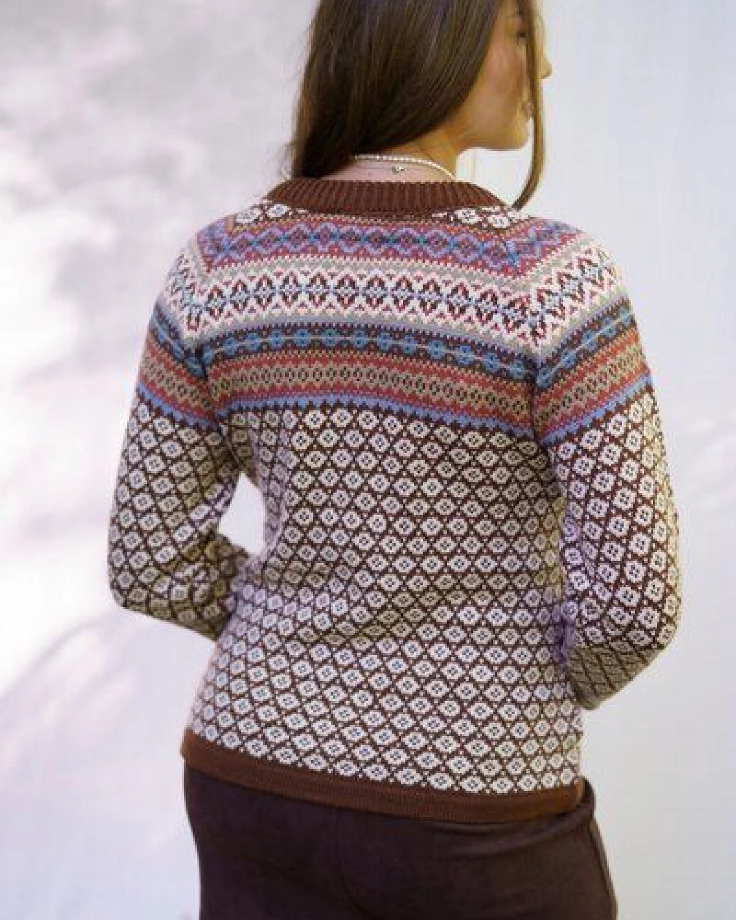 Haus of Namaste Fair Isle Cardigan aus 100% Lammwolle – Ansicht 3