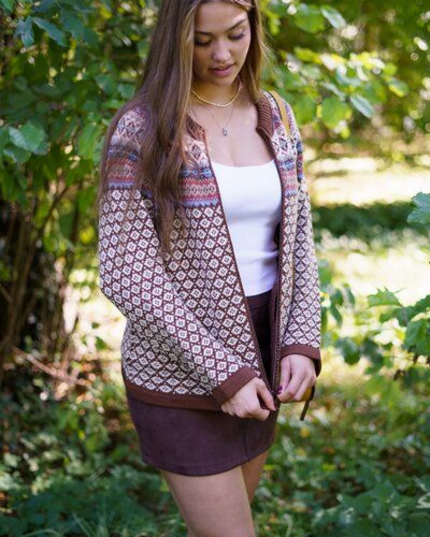 Haus of Namaste Fair Isle Cardigan aus 100% Lammwolle – Ansicht 4
