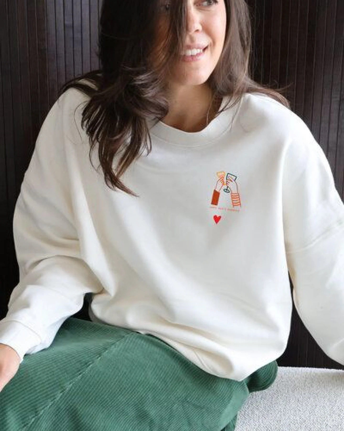 Kultgut Artdesign- Kuscheliger Sweatpullover / Juicy meets Smoothie – Ansicht 4
