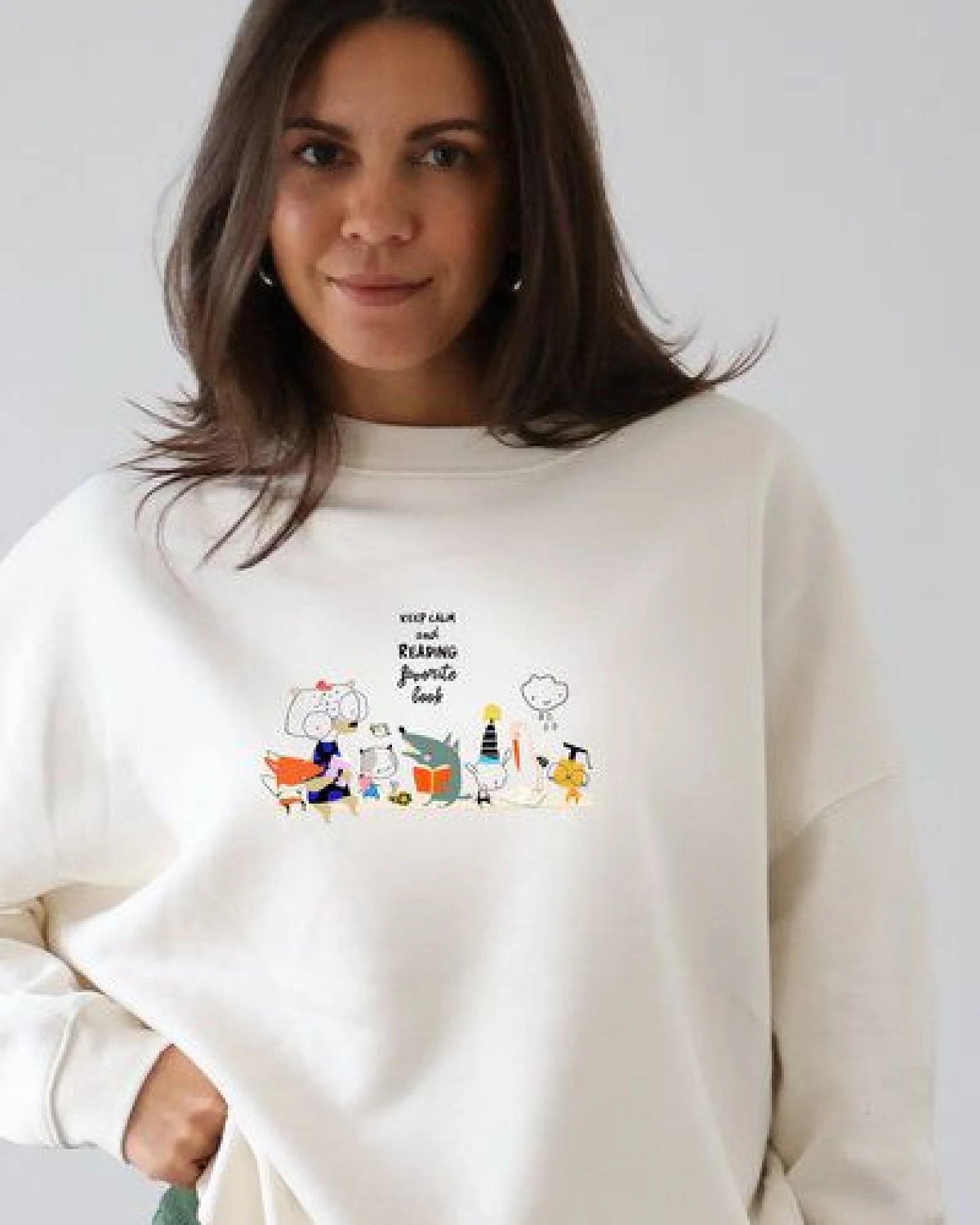 Kultgut Artdesign- Kuscheliger Sweatpullover / Keep Calm – Ansicht 2