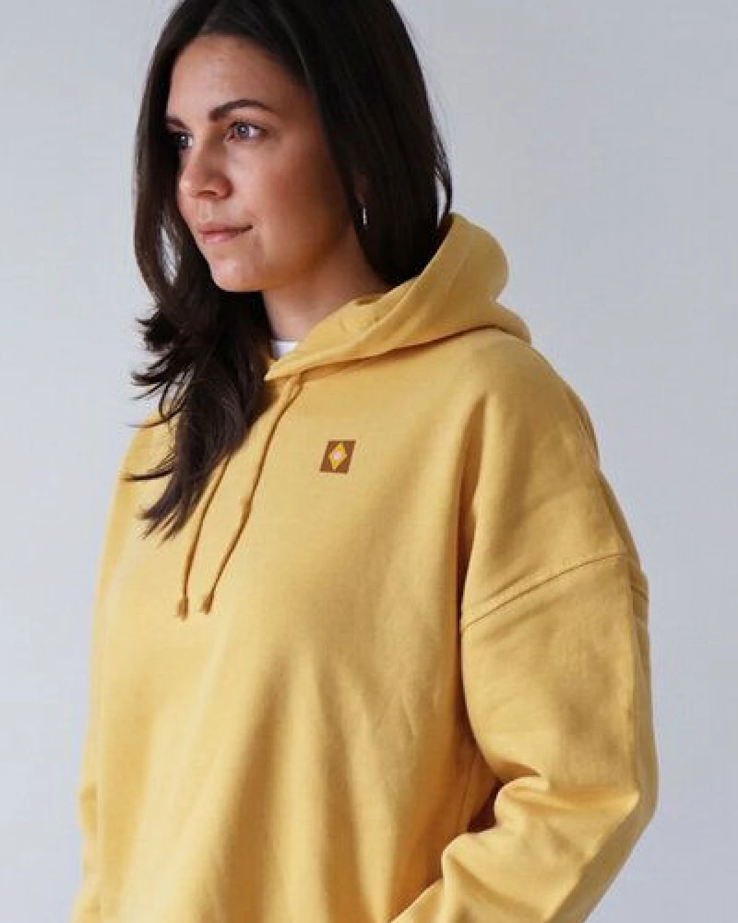 Kultgut Boxy-Style - Hoodie- Innen flauschig / Little things are big – Ansicht 2