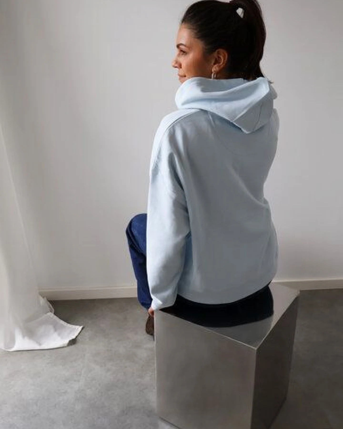 Kultgut Boxy-Style - Hoodie- Innen flauschig / Little things are big – Ansicht 3