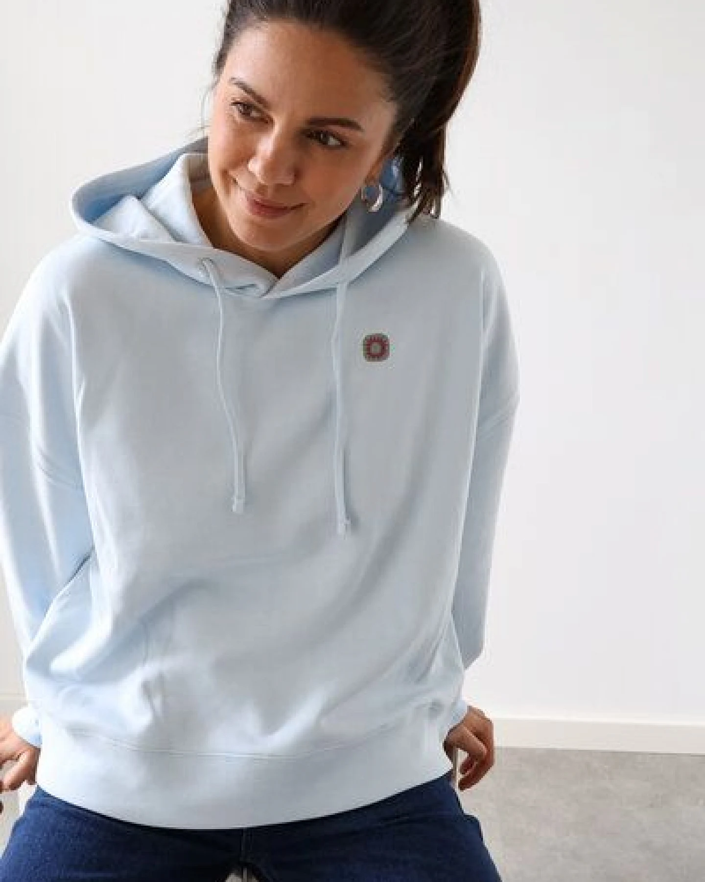 Kultgut Boxy-Style - Hoodie- Innen flauschig / Little things are big – Ansicht 3