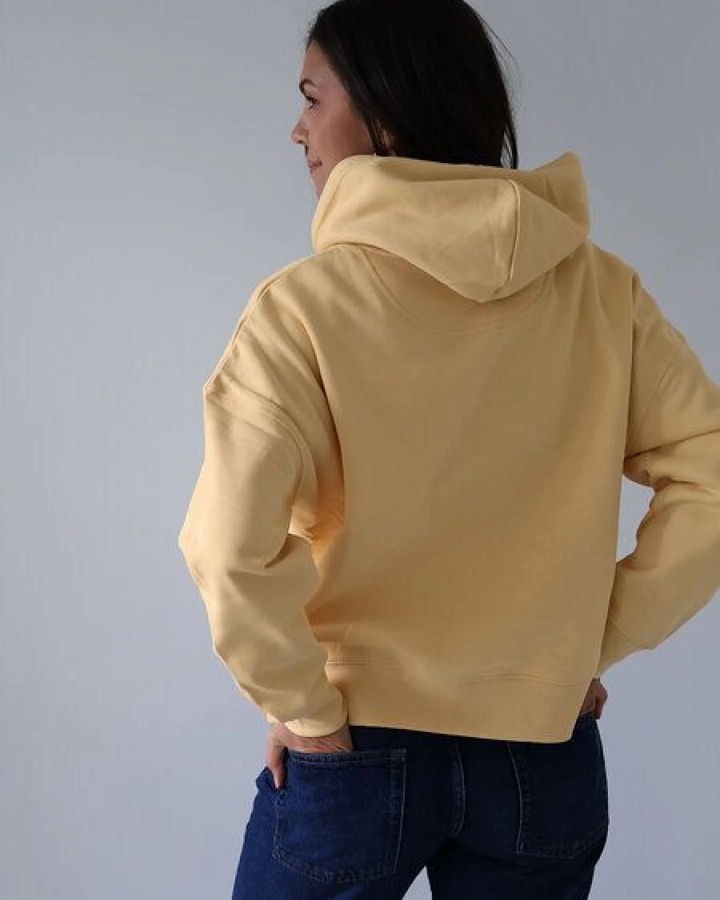 Kultgut Boxy-Style - Hoodie- Innen flauschig / Little things are big – Ansicht 3