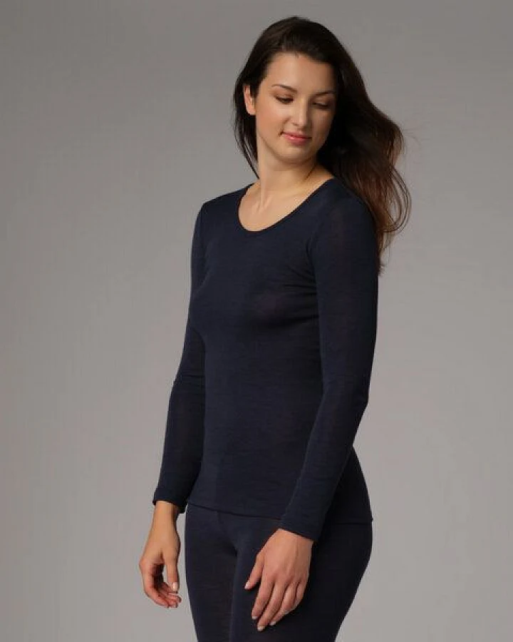 comazo|earth Wolle-Seide Shirt langarm