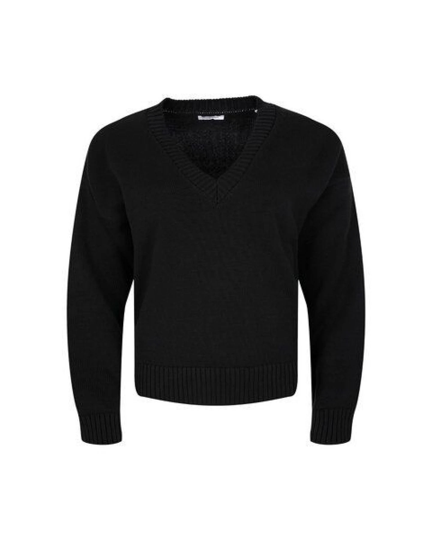 KnowledgeCotton Apparel Strickpullover mit V-Ausschnitt aus Bio-Baumwolle – Ansicht 4