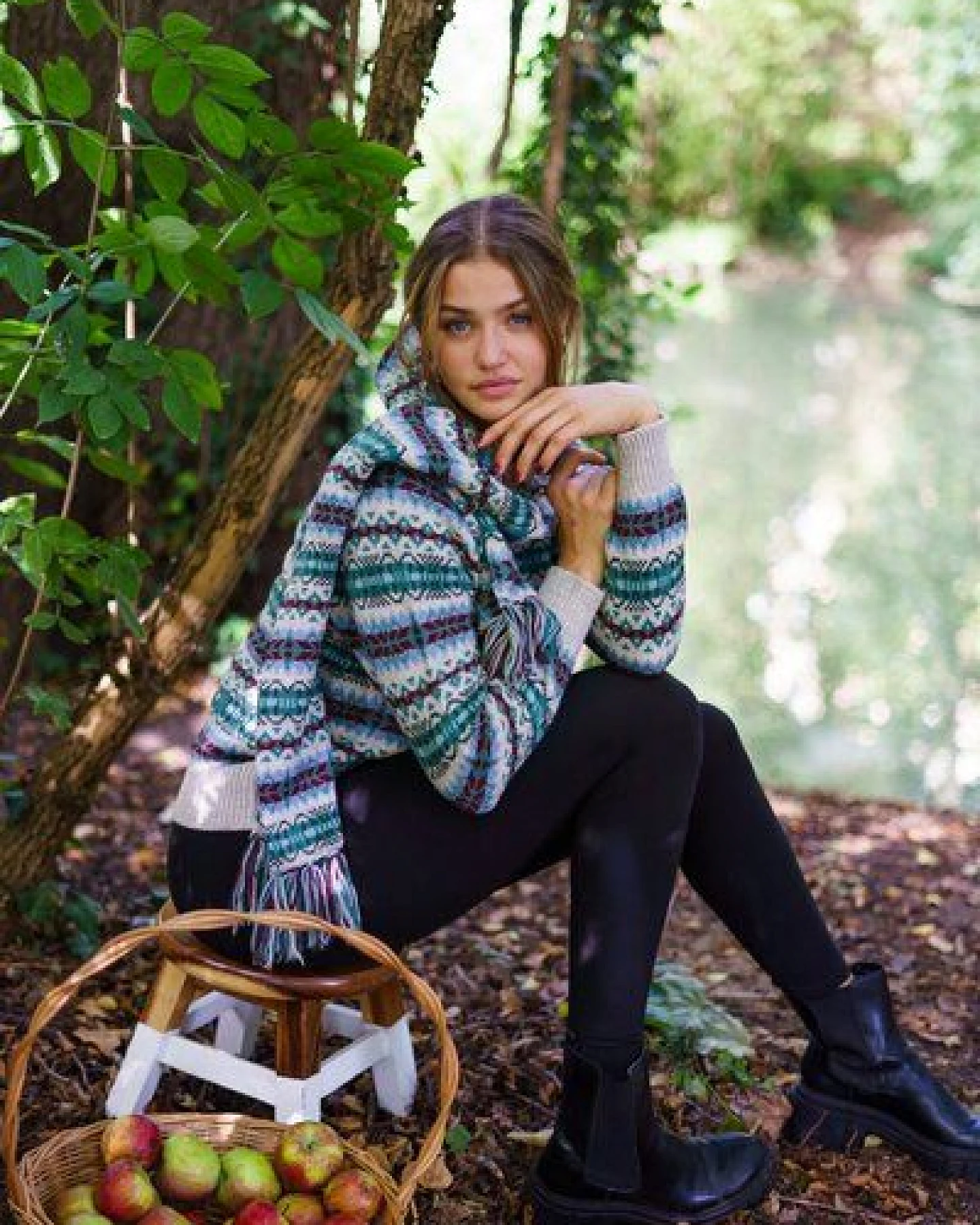 Haus of Namaste Handgefertigter Fair-Isle-Pullover – Ansicht 4