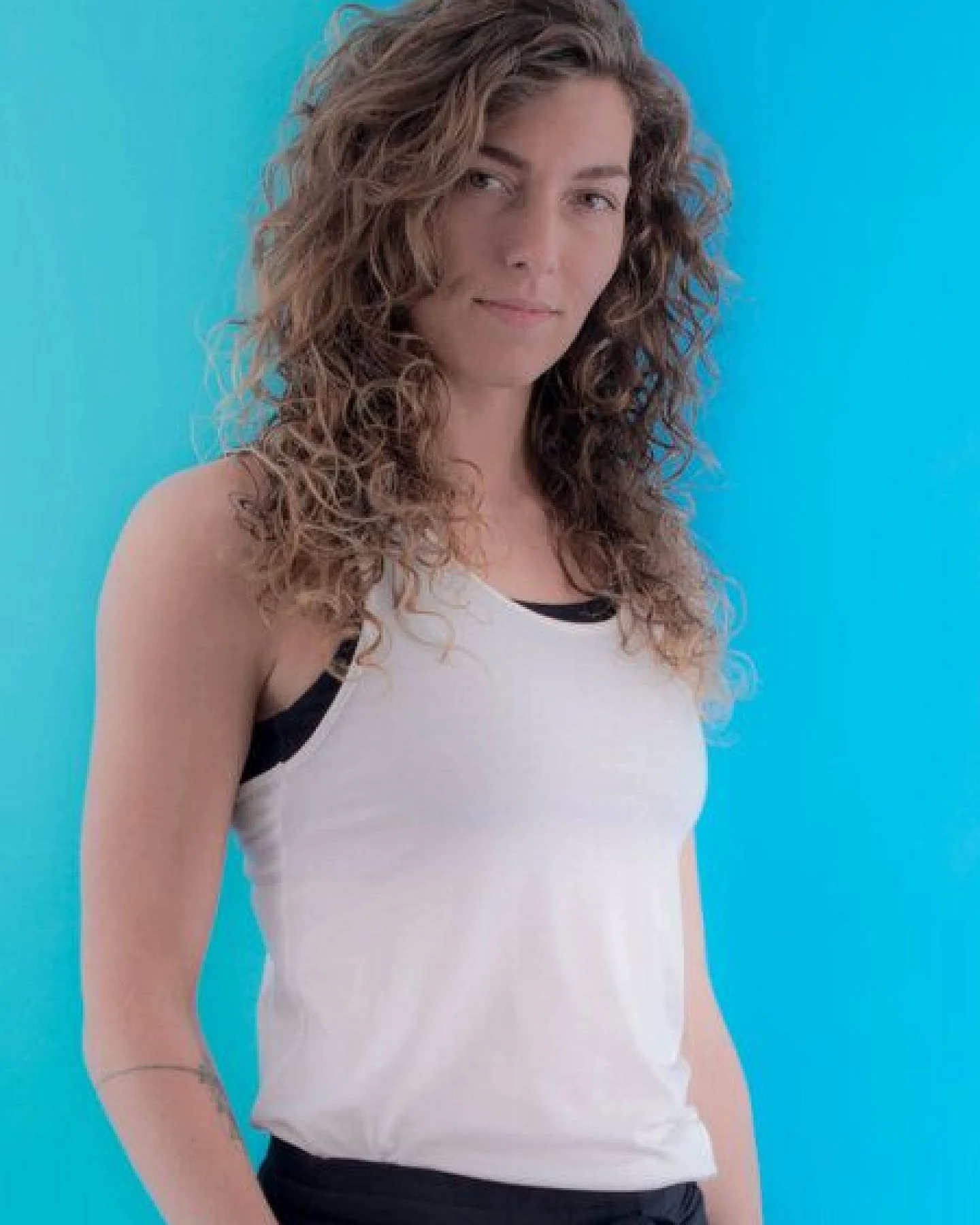 nice to meet me Racerback Top – Tanktop aus TENCEL Lyocell und Bio-Baumwolle – Ansicht 2