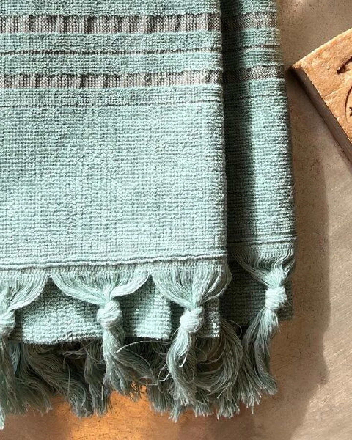 Karawan authentic Hamamtuch Bio mit Frottee – Ansicht 3