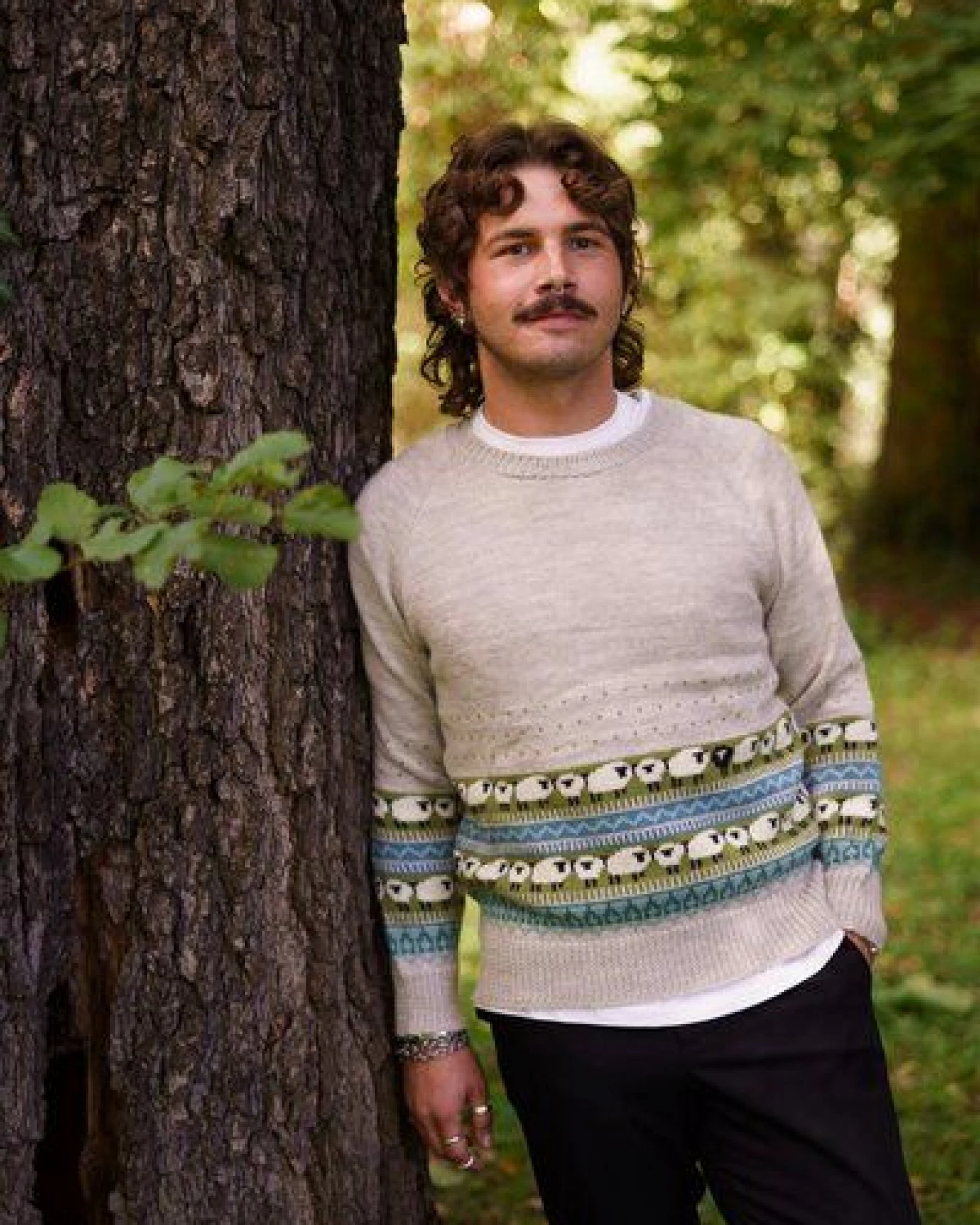 Haus of Namaste Fair-Isle-Pullover aus 100 % Lammwolle – Ansicht 4