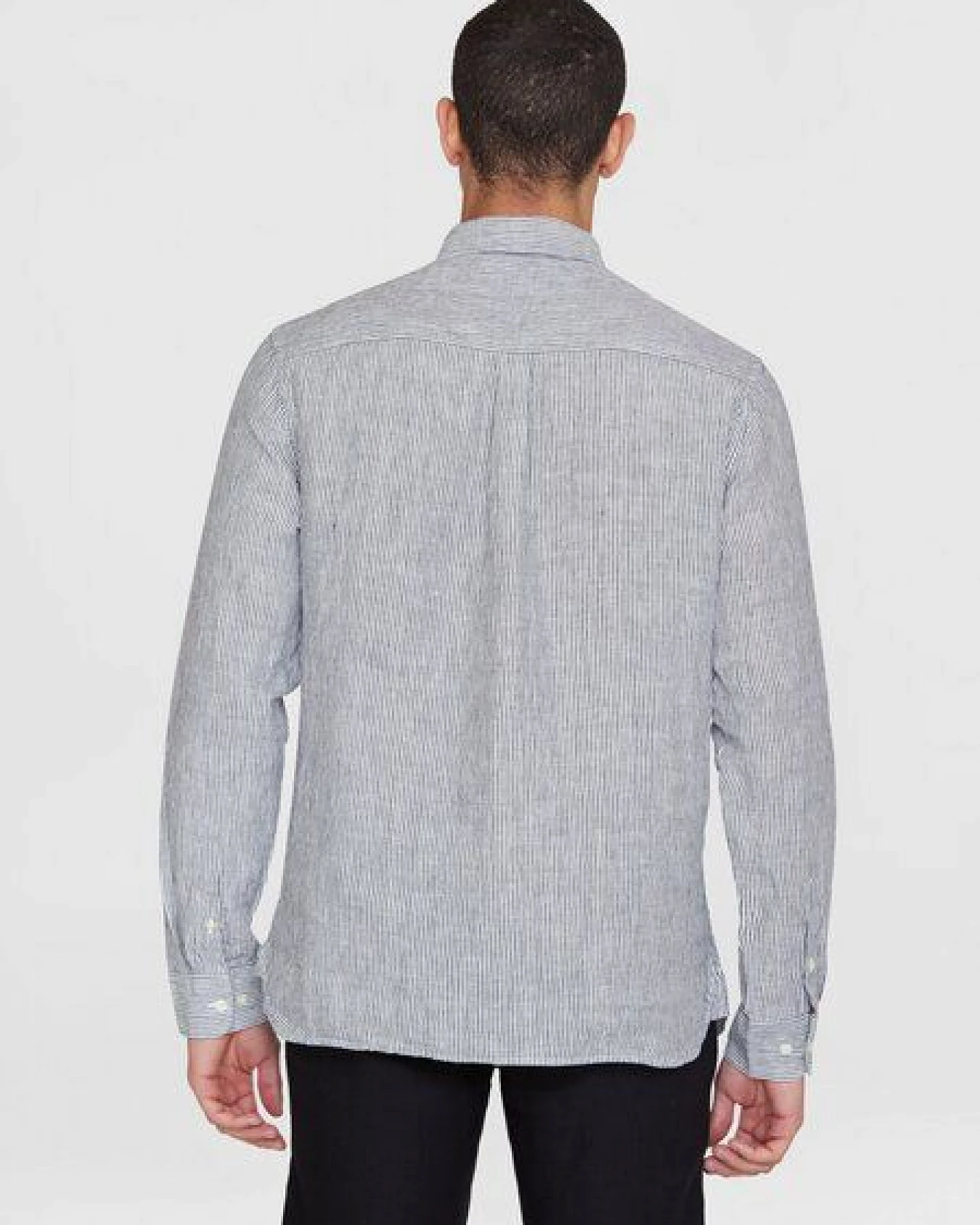 KnowledgeCotton Apparel Leinenhemd Regular Striped – Ansicht 3