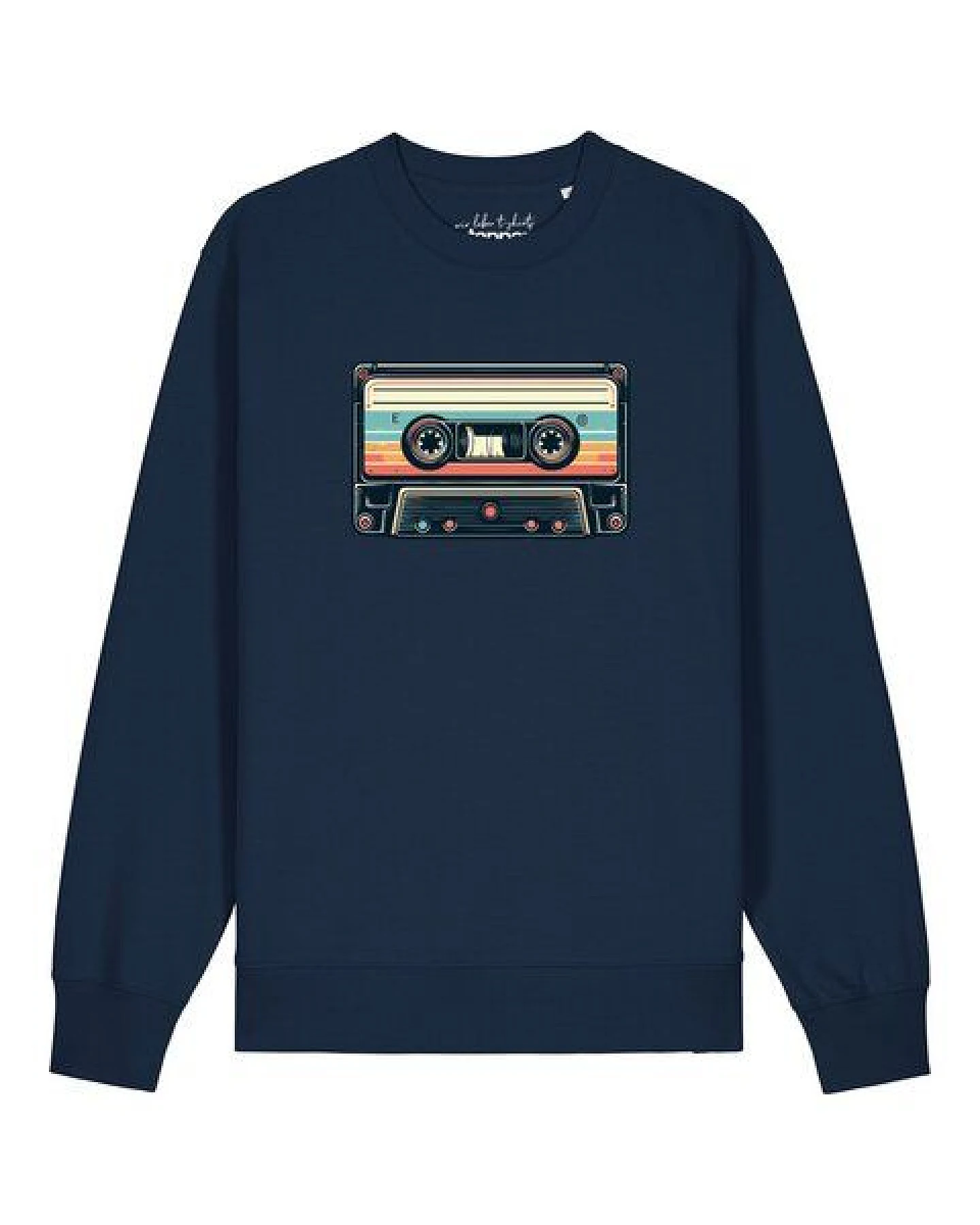 watapparel Sweatshirt Unisex Retro Kassette – Ansicht 2