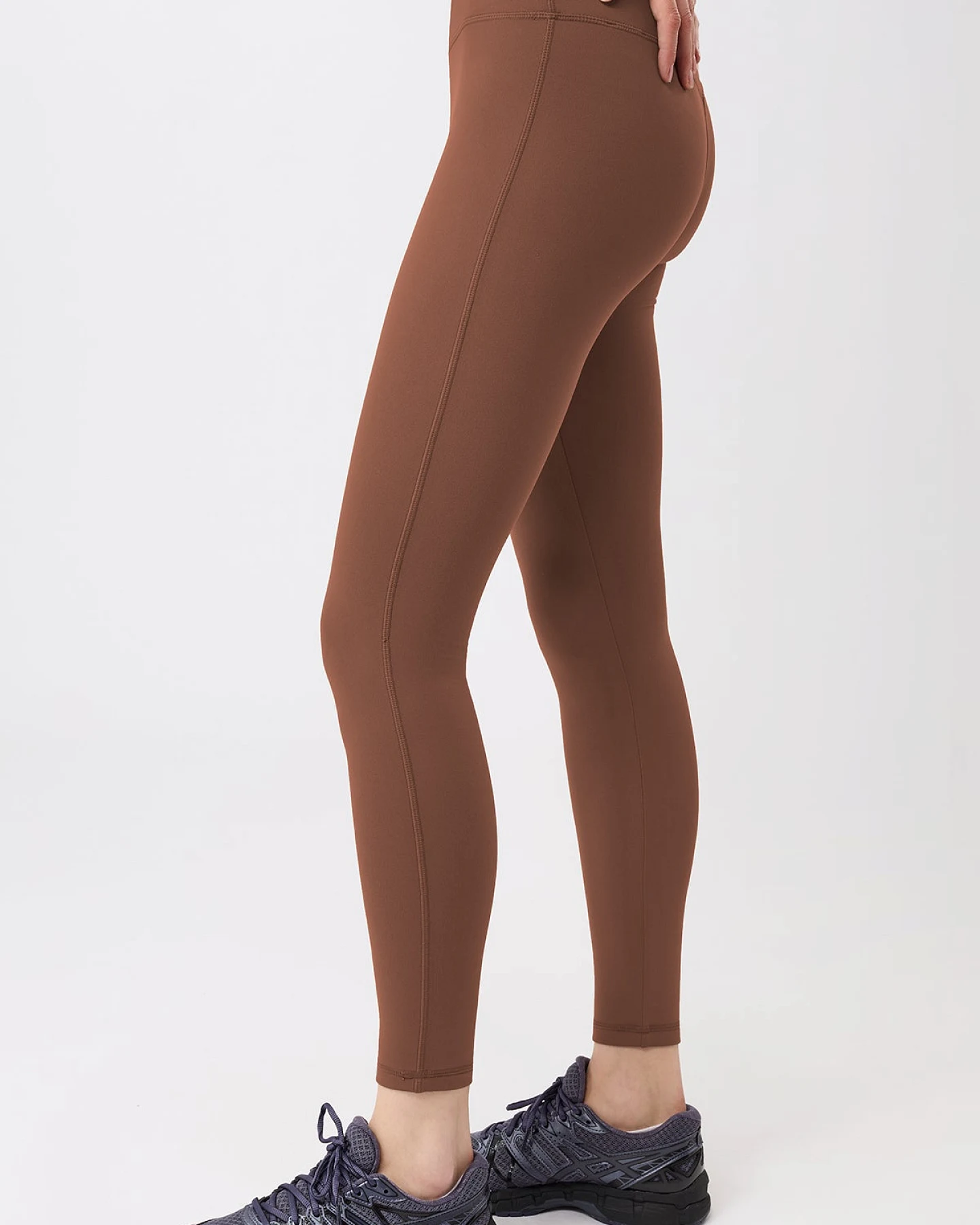 MANDALA Damen vegan Leggings Sporty Vibe Wilderness In Braun – Ansicht 2