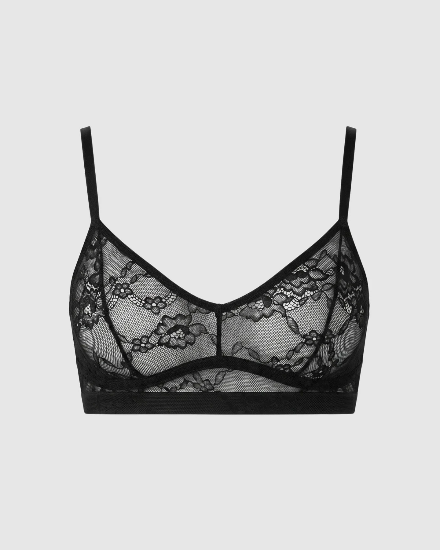 Understatement Damen vegan Balconette Bh Aus Spitze Schwarz – Ansicht 2