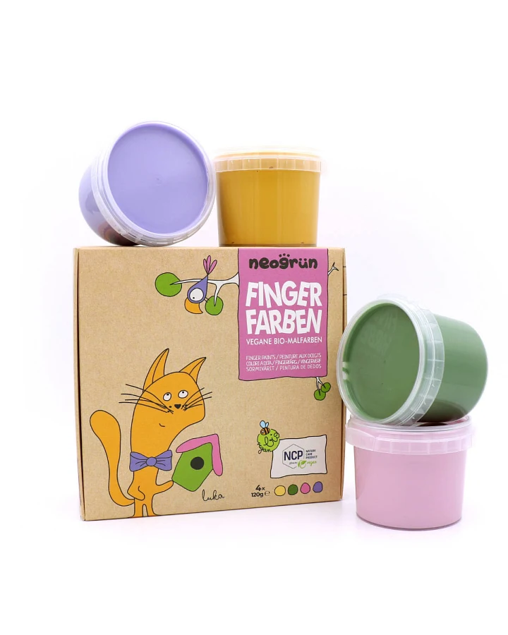 neogrün - Fingerfarben 4er Set "Luka"