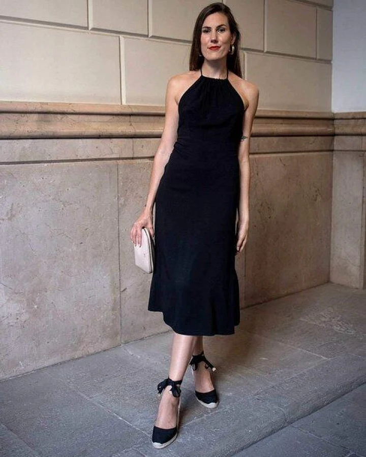 Aatise Rückenfreies Abendkleid Zella 100% EcoVero schwarz