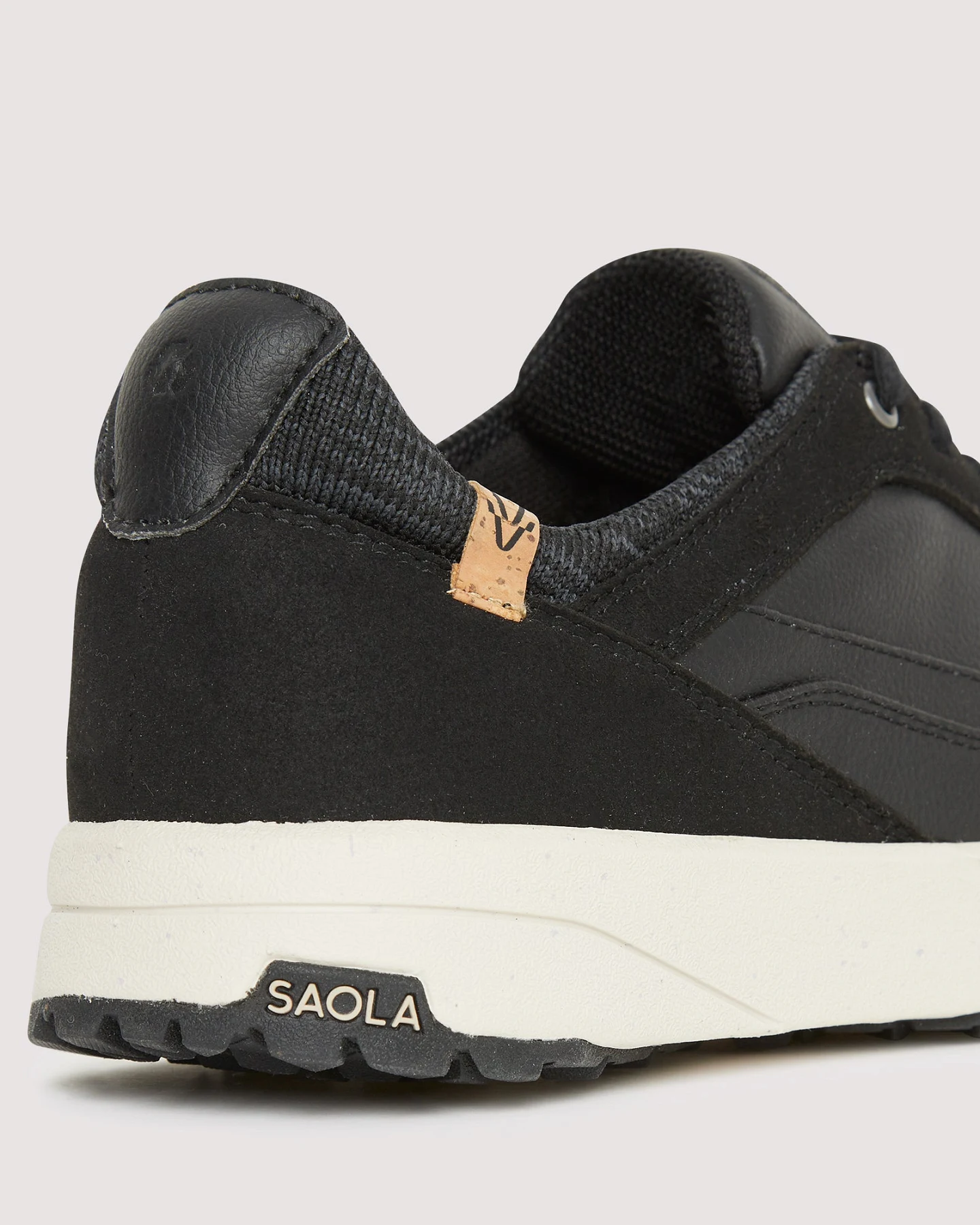 SAOLA Damen vegan Sneaker Damen Quito Wasserdicht Schwarz – Ansicht 2
