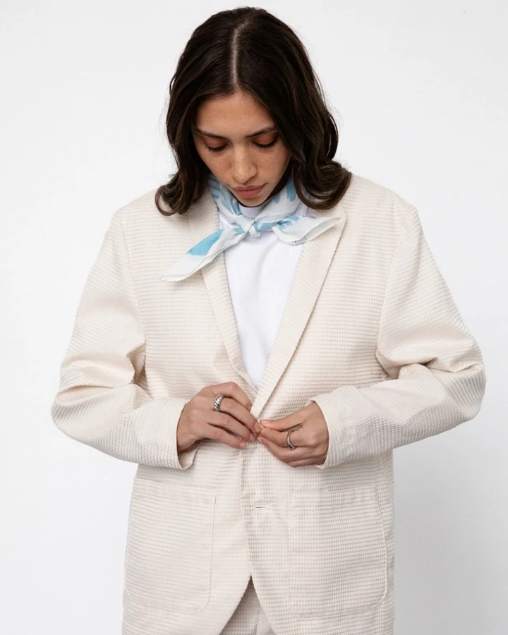 Rotholz Damen vegan Blazer Casual Sand
