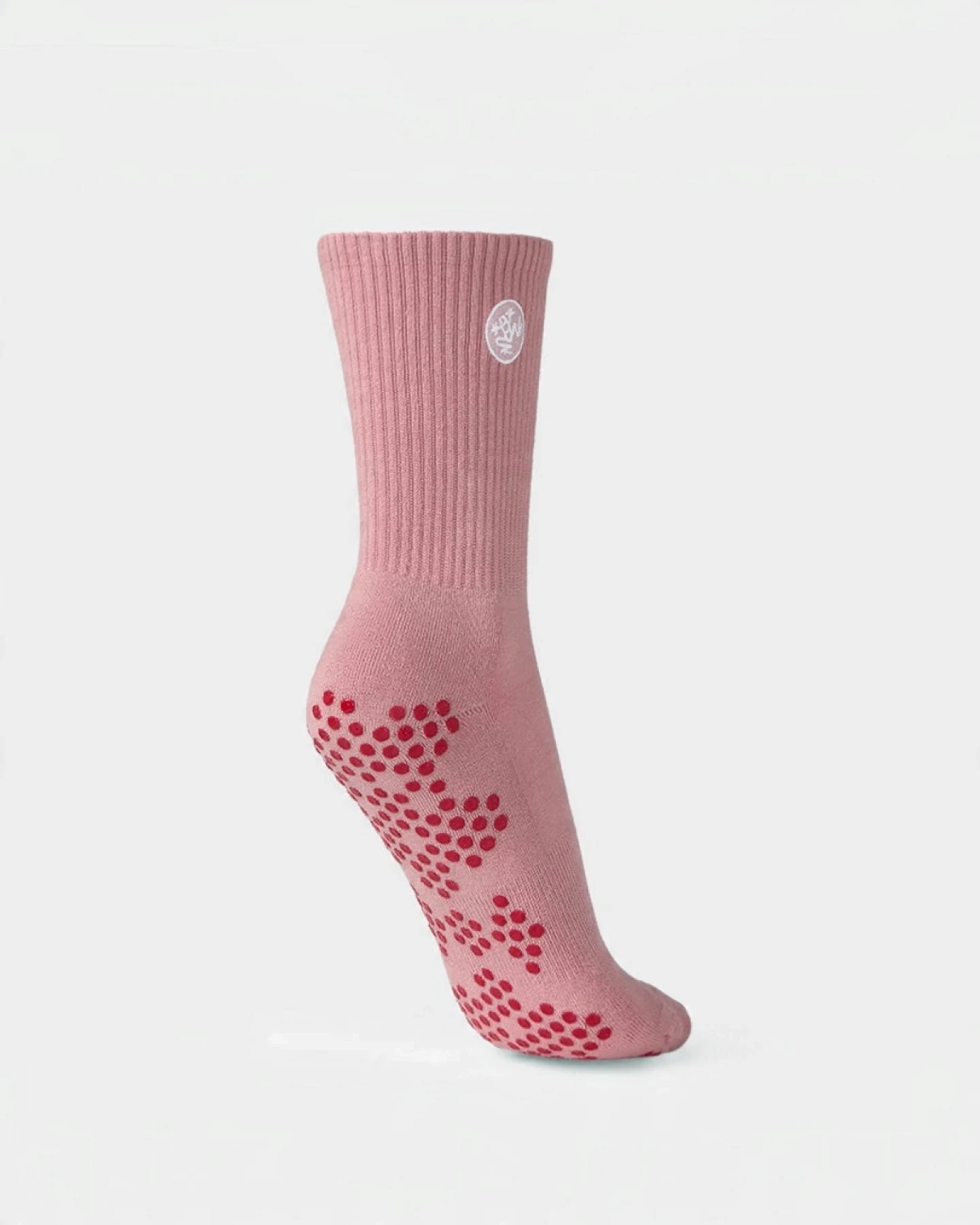 Manduka Equilibria Pilates Half Crew Socks - Blush – Ansicht 3