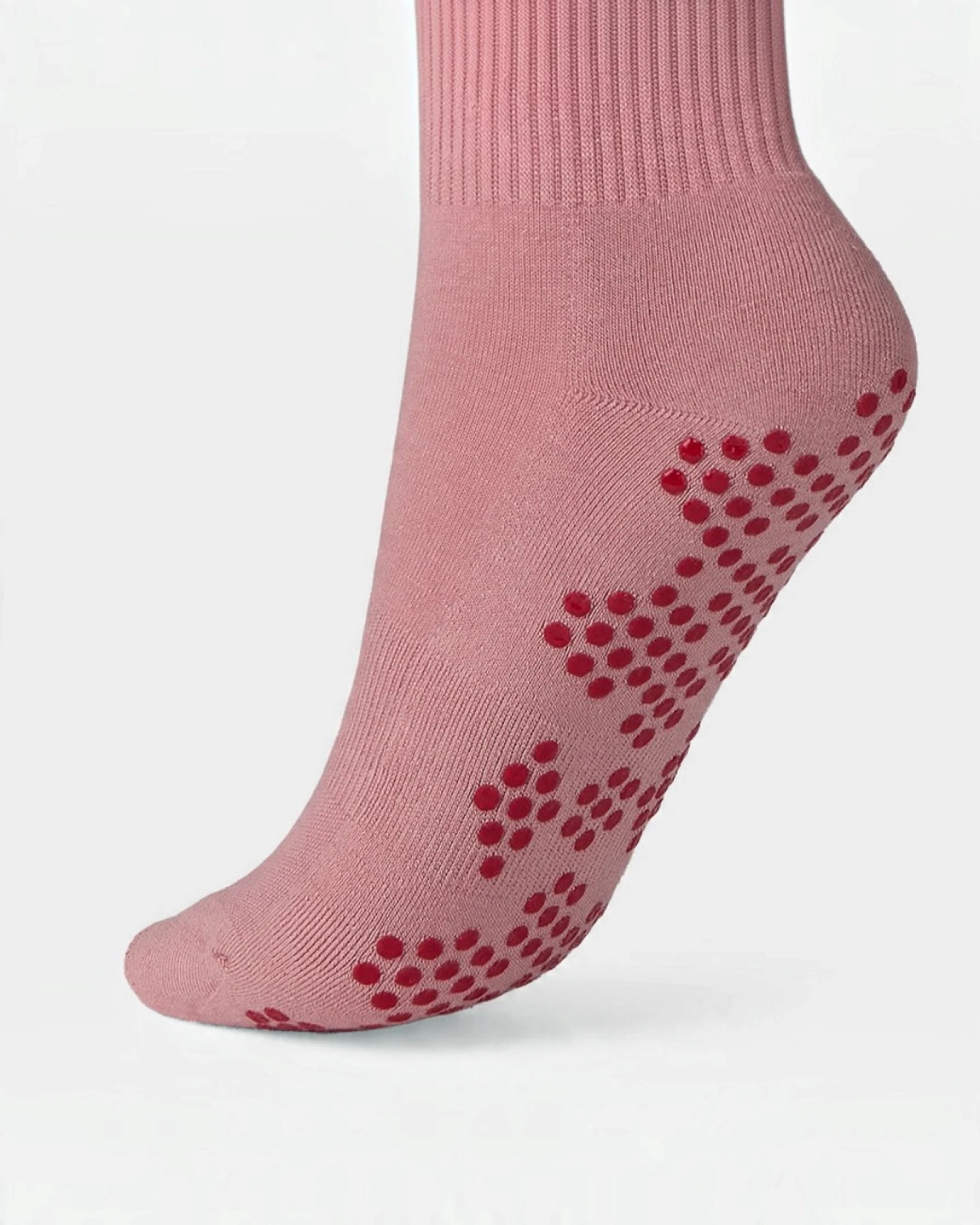 Manduka Equilibria Pilates Half Crew Socks - Blush – Ansicht 4