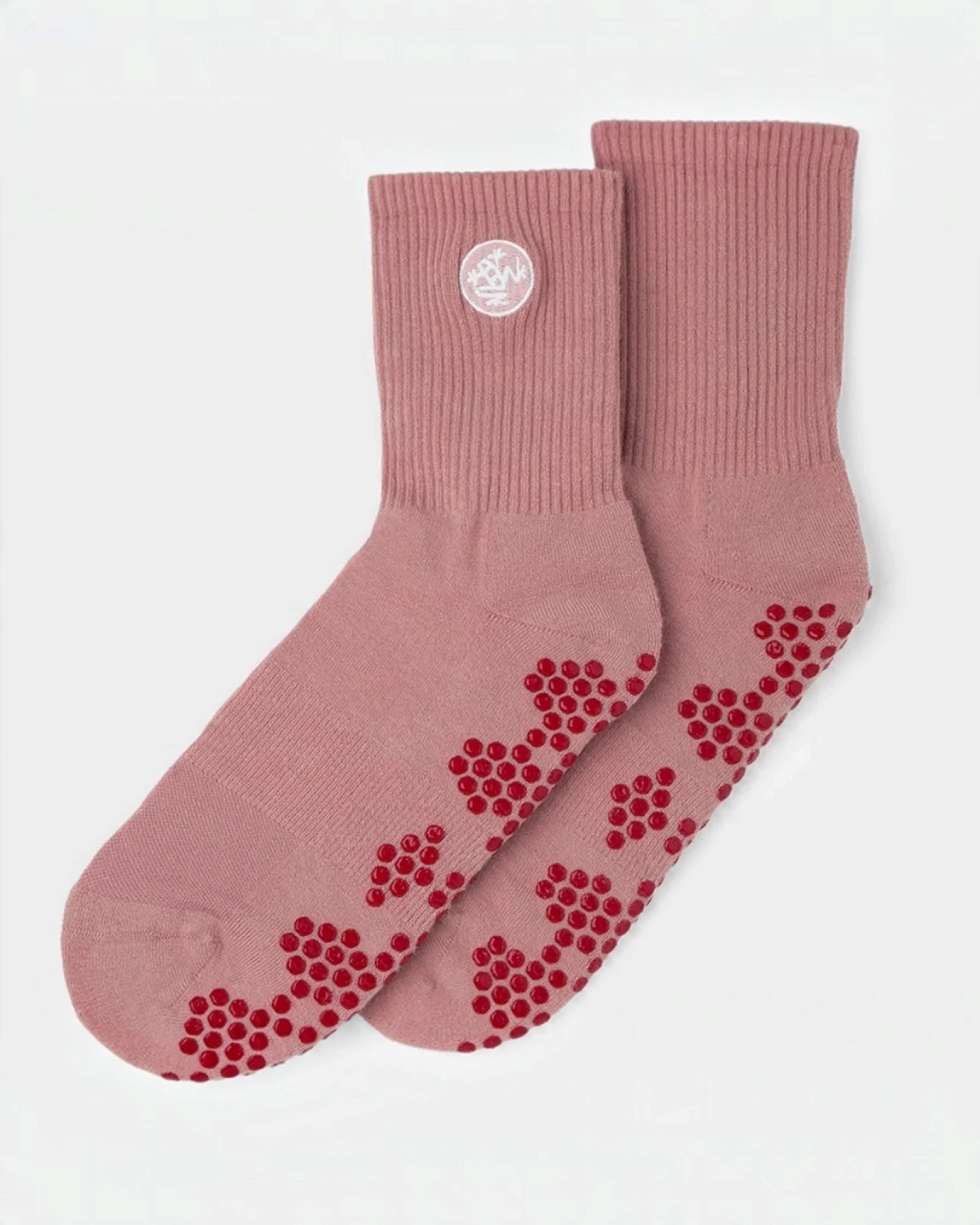 Manduka Equilibria Pilates Half Crew Socks - Blush – Ansicht 6