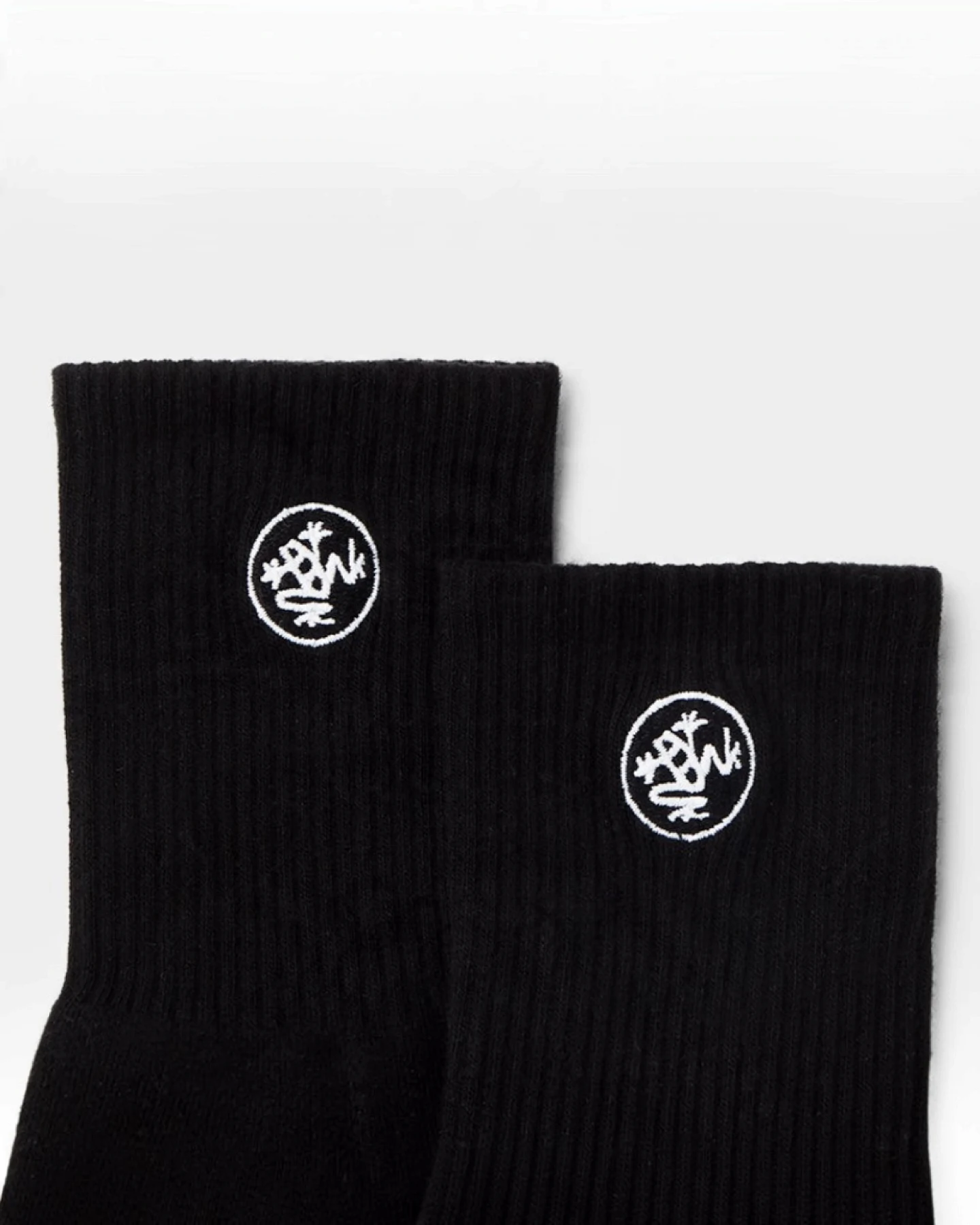 Manduka Equilibria Pilates Half Crew Socks - Black – Ansicht 5